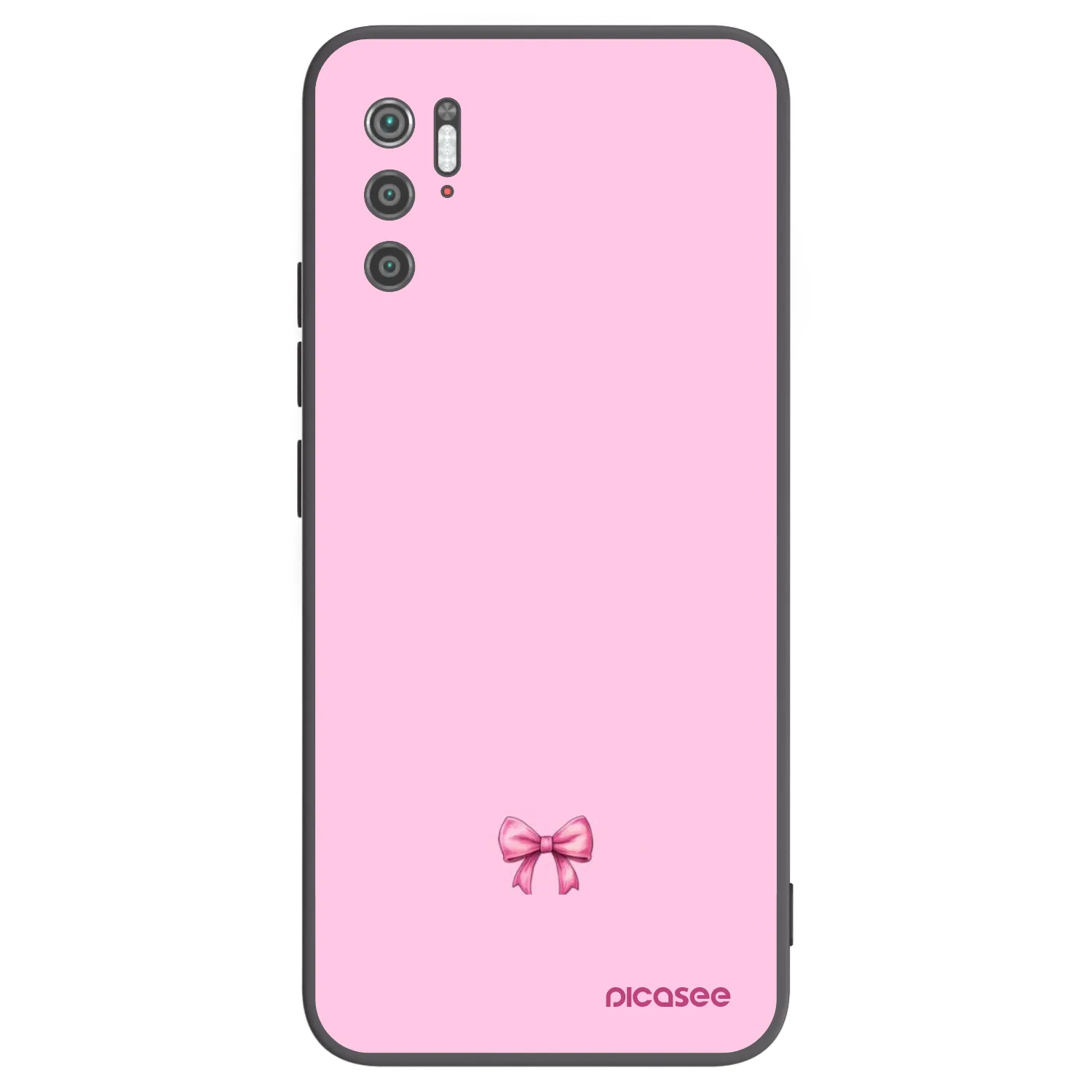 Picasee husă neagră din silicon pentru Xiaomi Poco M3 Pro 5G - Blush bow