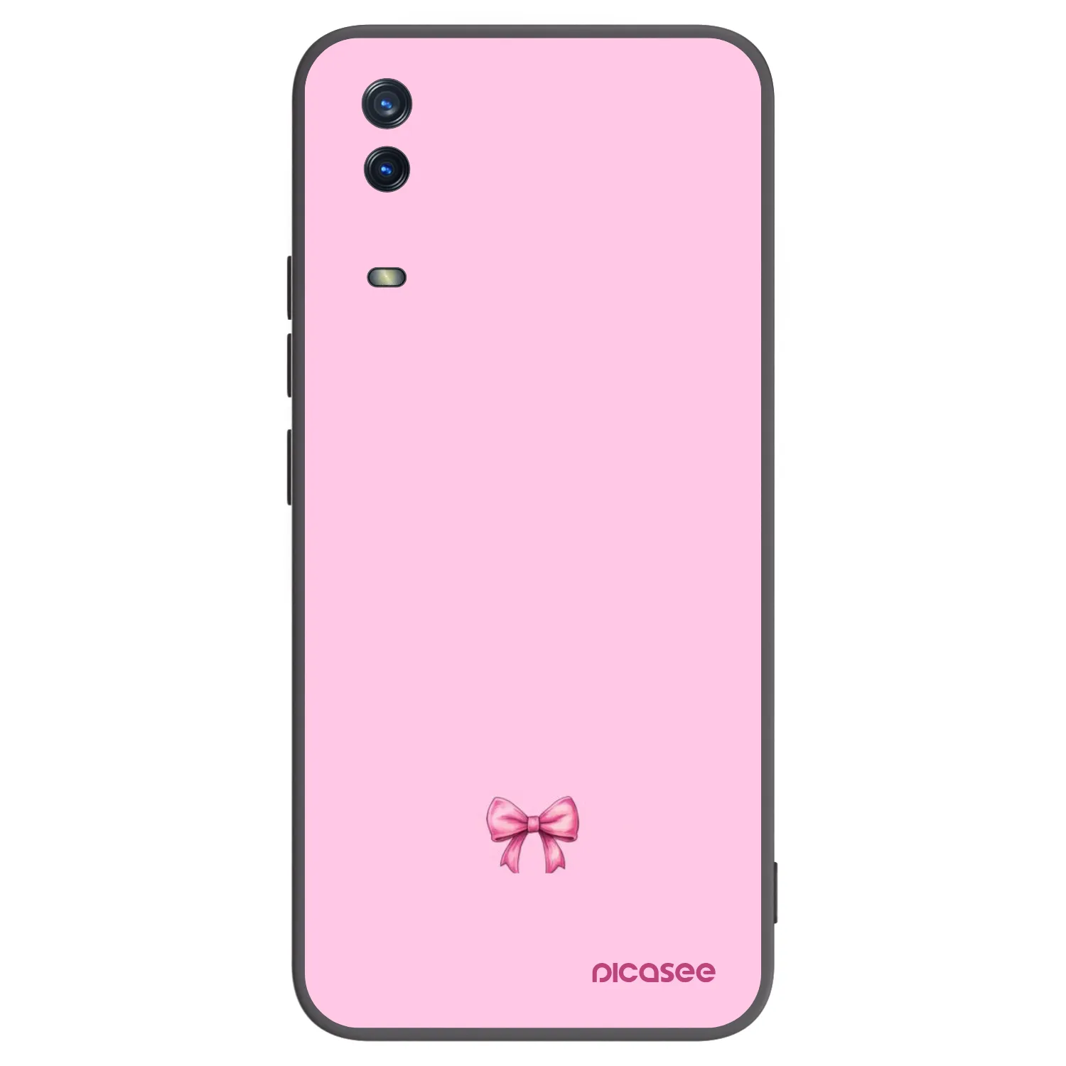 Picasee husă neagră din silicon pentru Vivo Y11s - Blush bow