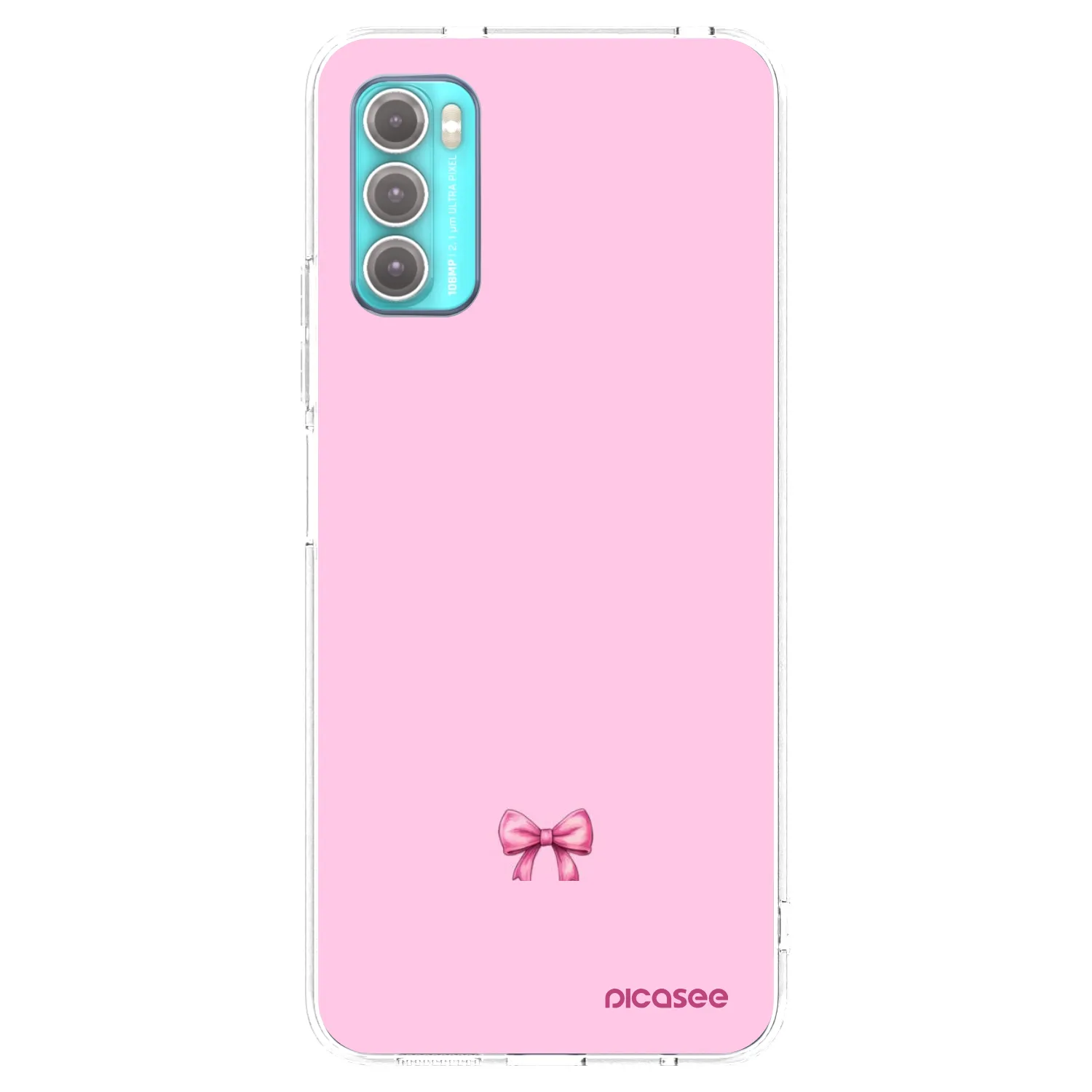 Picasee husă transparentă din silicon pentru Motorola Moto G60 - Blush bow