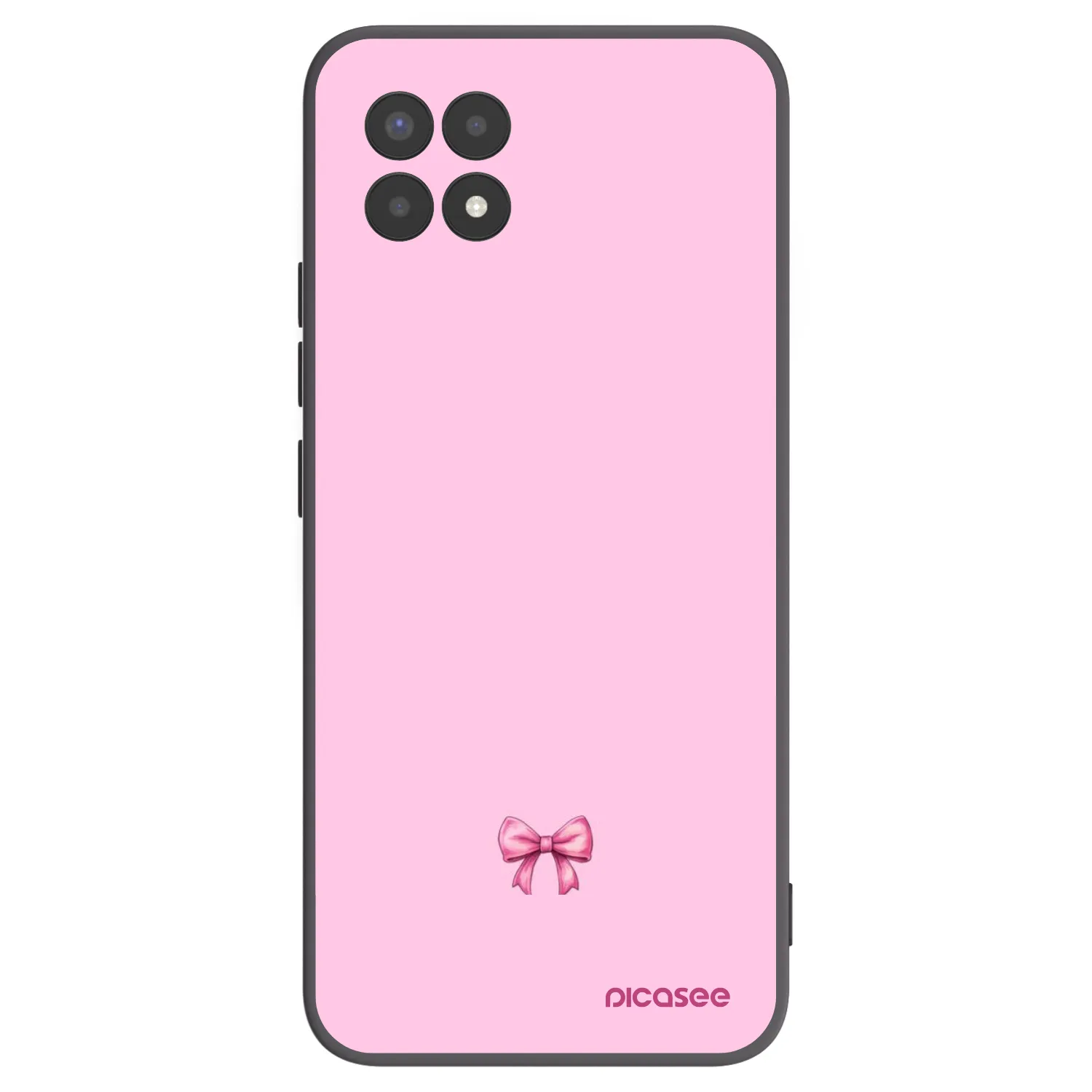 Picasee husă neagră din silicon pentru Realme 8i - Blush bow