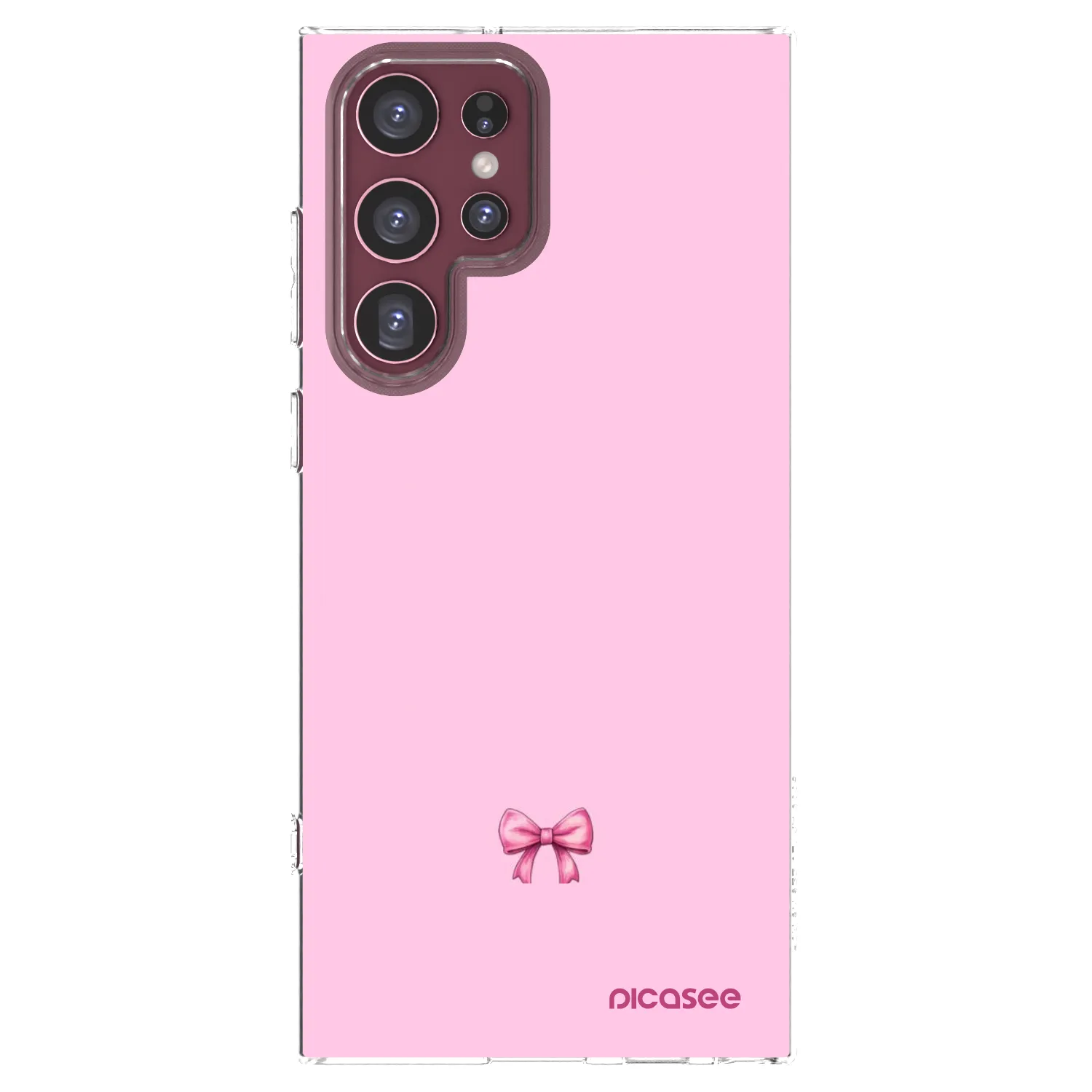 Picasee husă transparentă din silicon pentru Samsung Galaxy S22 Ultra 5G - Blush bow