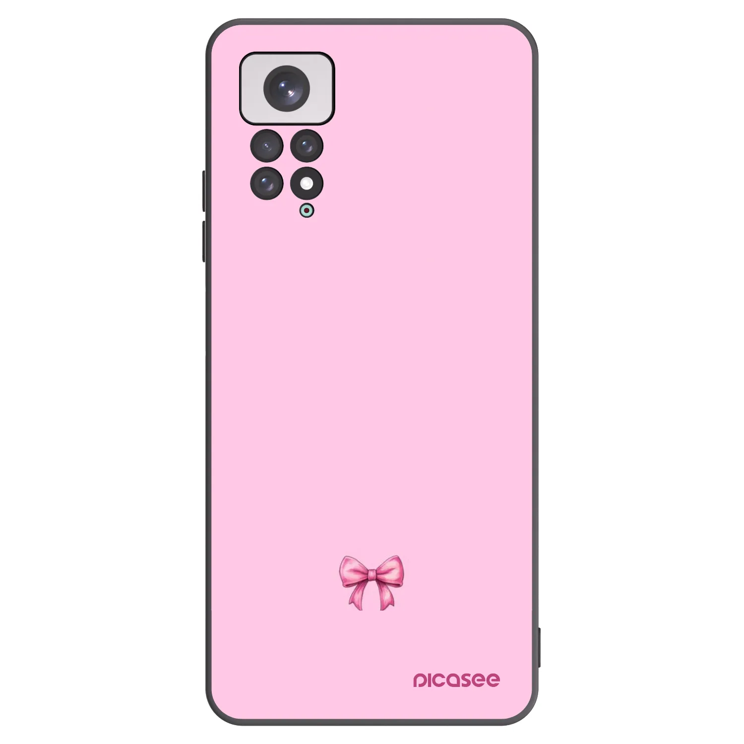 Picasee husă neagră din silicon pentru Xiaomi Redmi Note 11 - Blush bow