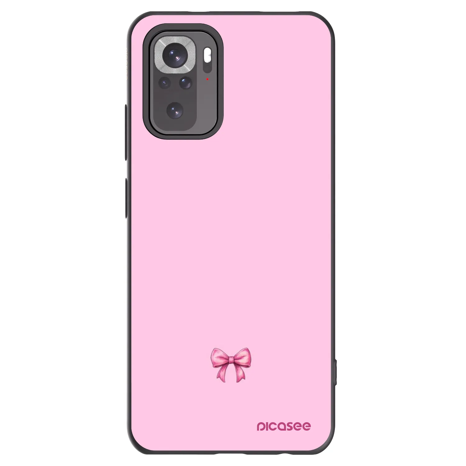 Picasee husă neagră din silicon pentru Xiaomi Redmi Note 11S 4G - Blush bow