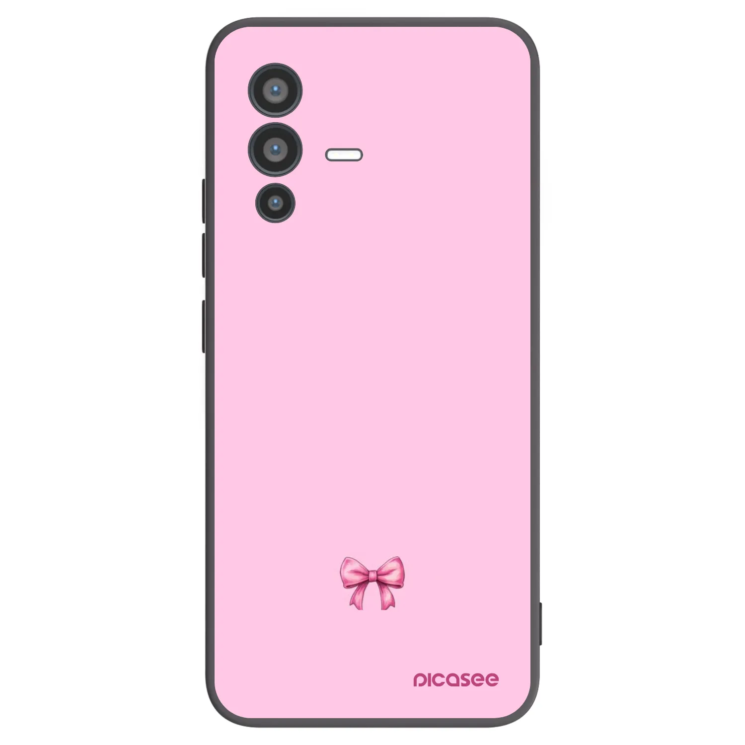 Picasee husă neagră din silicon pentru Vivo V23 5G - Blush bow