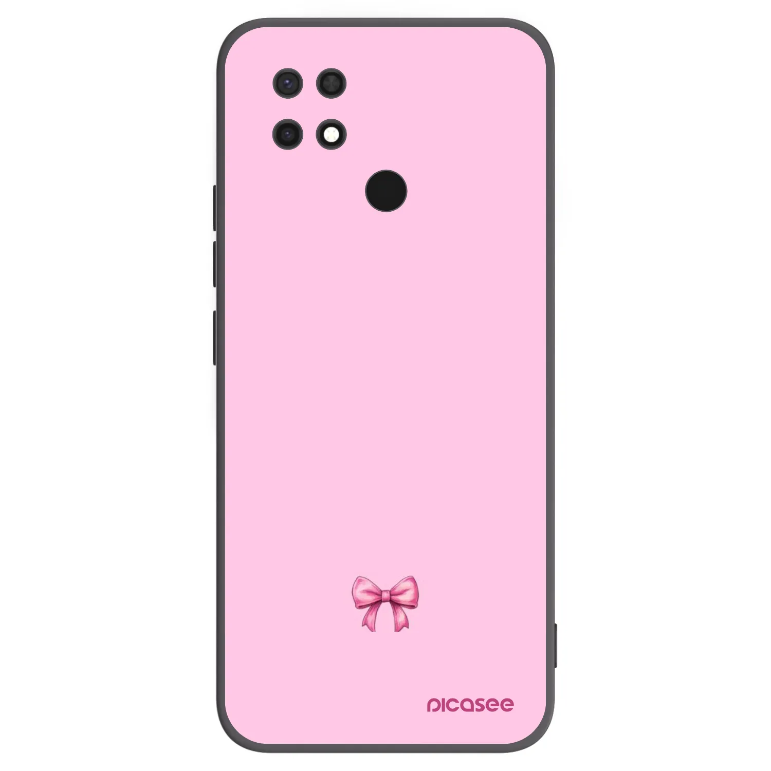 Picasee husă neagră din silicon pentru Xiaomi Redmi 10C - Blush bow