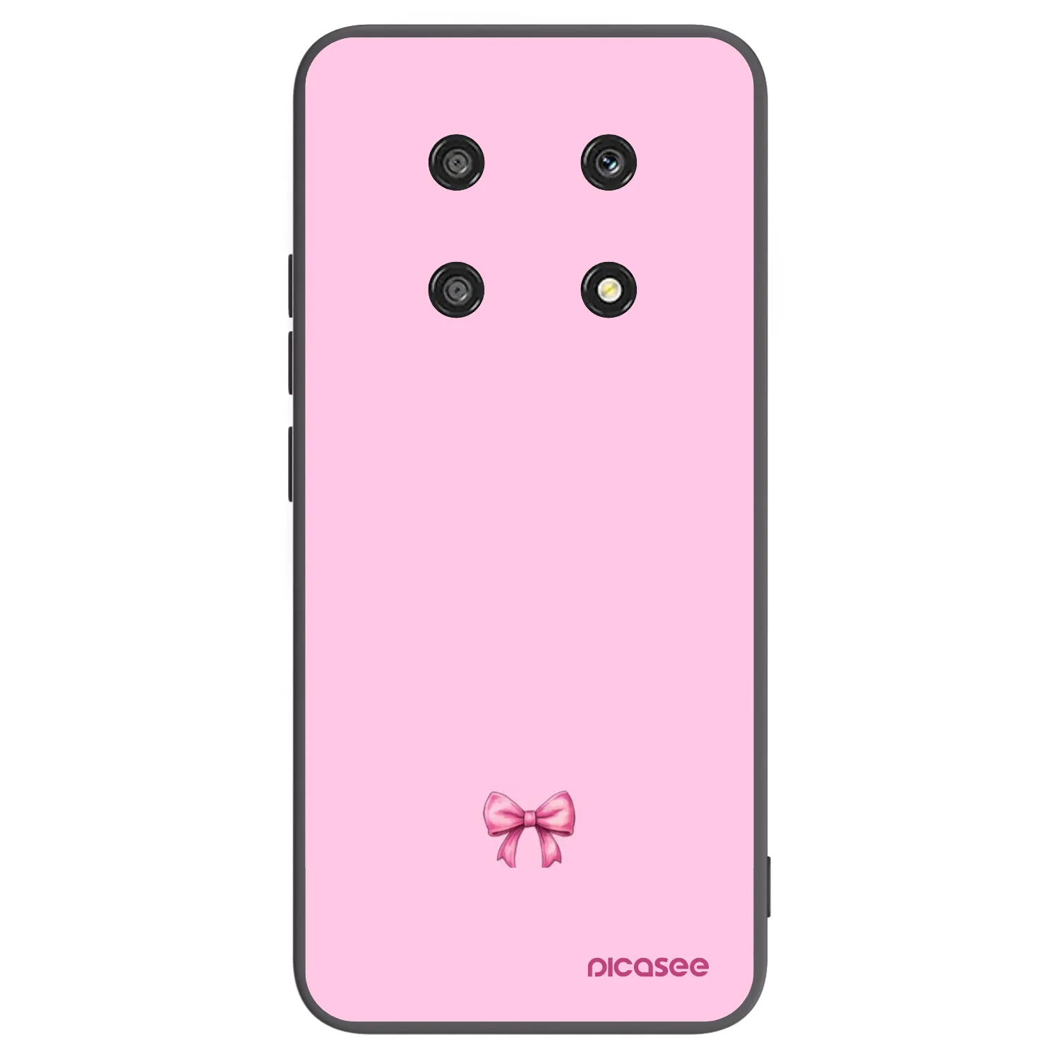 Picasee husă neagră din silicon pentru Honor Magic4 Lite 5G - Blush bow