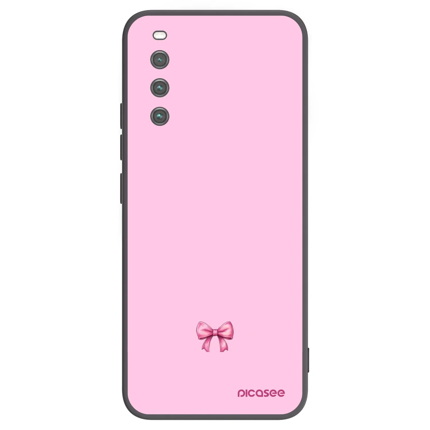 Picasee husă neagră din silicon pentru Sony Xperia 10 IV 5G - Blush bow
