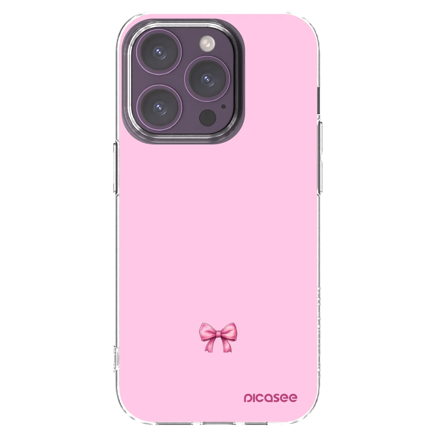 Picasee husă transparentă din silicon pentru Apple iPhone 14 Pro - Blush bow