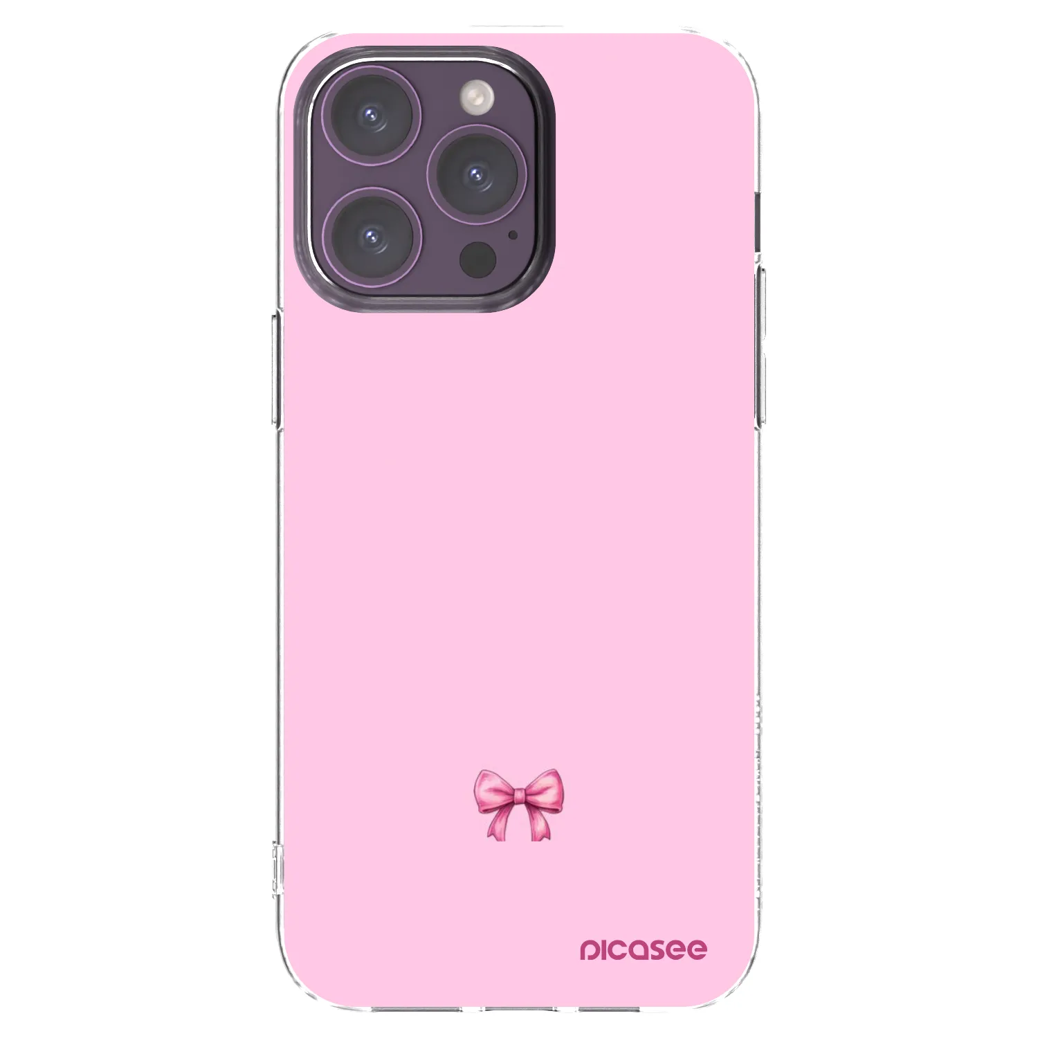 Picasee husă transparentă din silicon pentru Apple iPhone 14 Pro Max - Blush bow