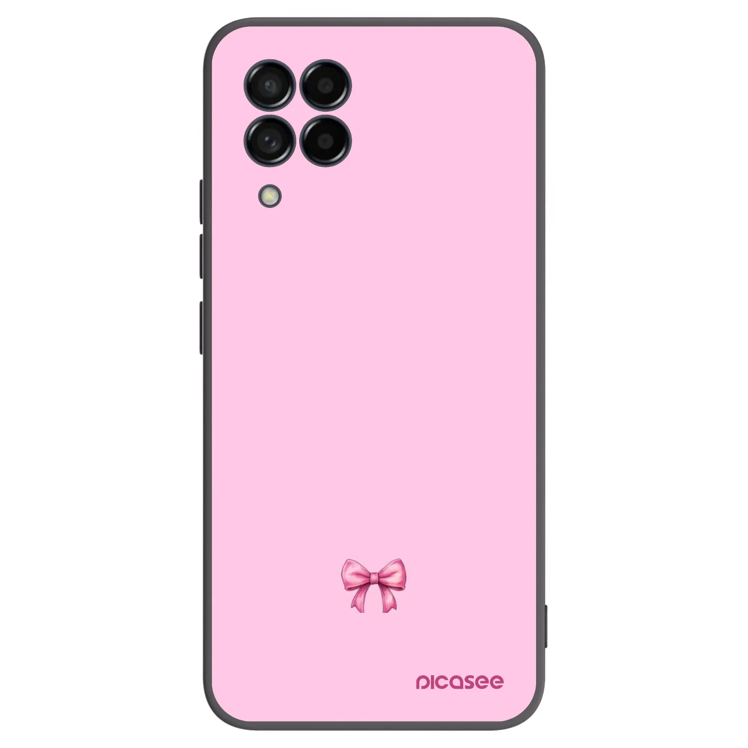Picasee husă neagră din silicon pentru Samsung Galaxy M53 5G - Blush bow