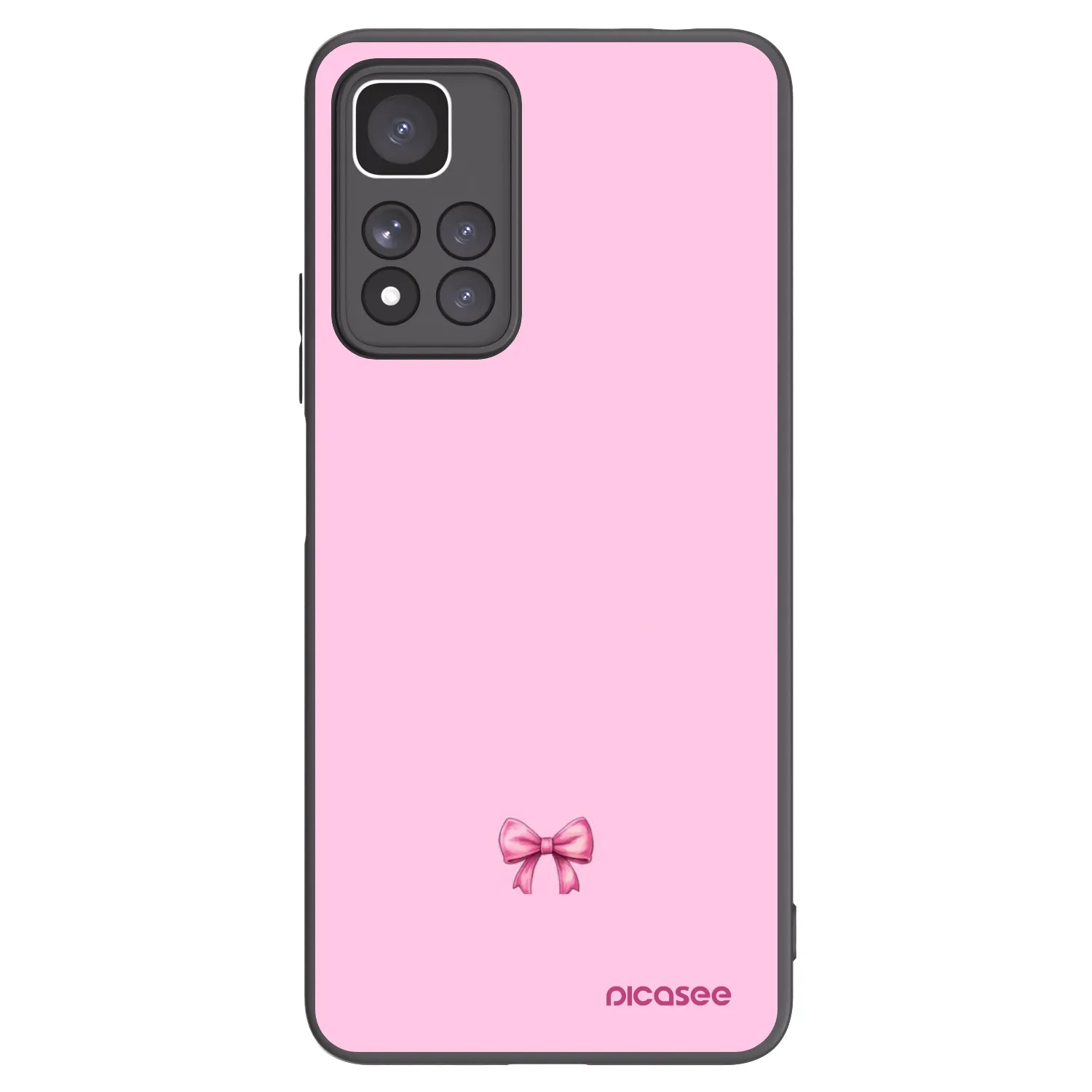 Picasee husă neagră din silicon pentru Xiaomi Redmi Note 11 Pro+ 5G - Blush bow