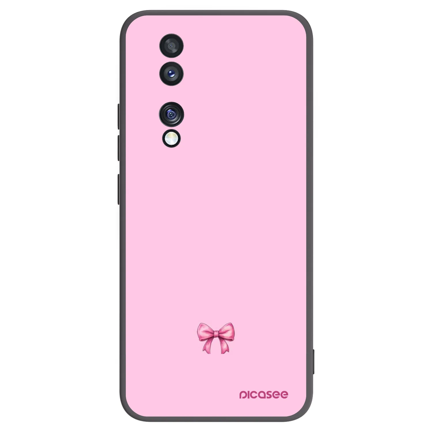 Picasee husă neagră din silicon pentru Honor 70 - Blush bow