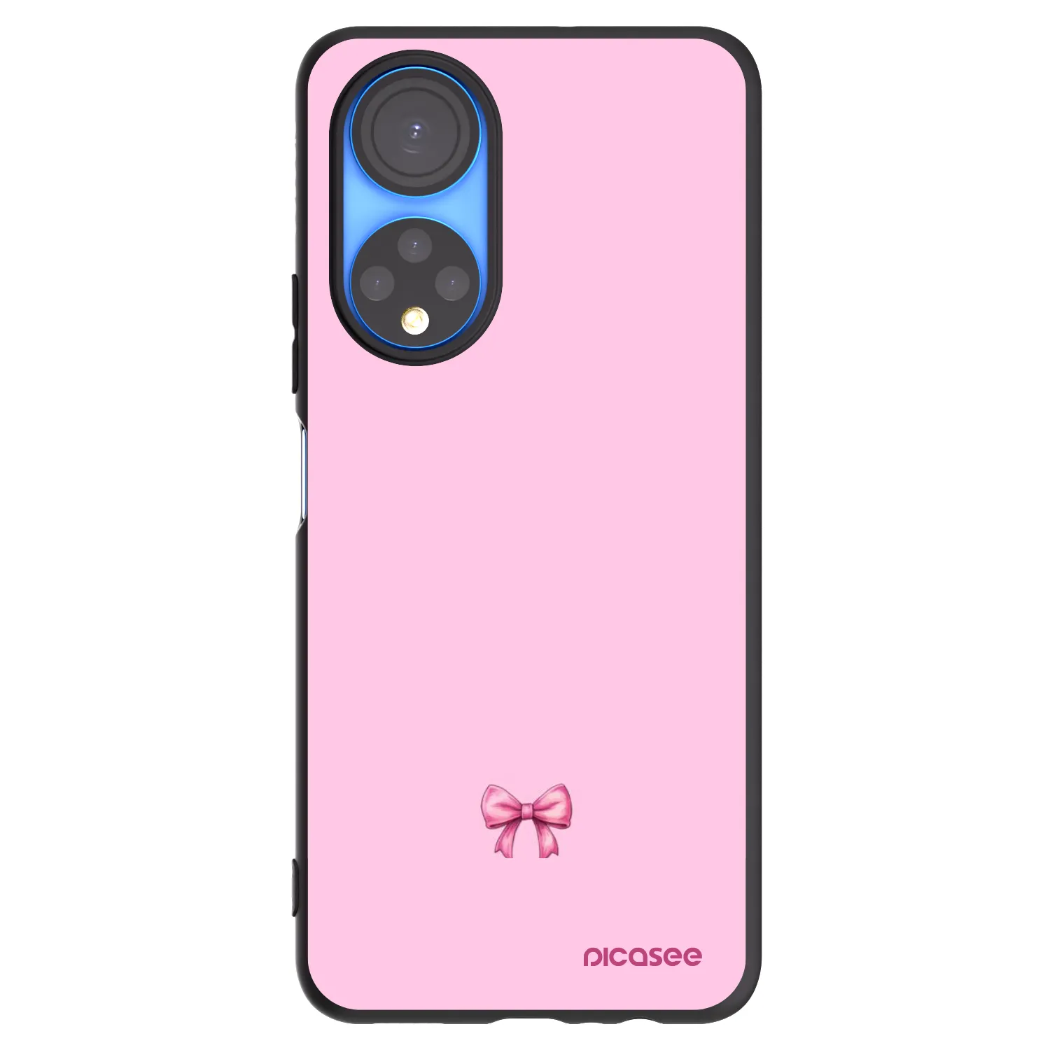Picasee husă neagră din silicon pentru Honor X7 - Blush bow