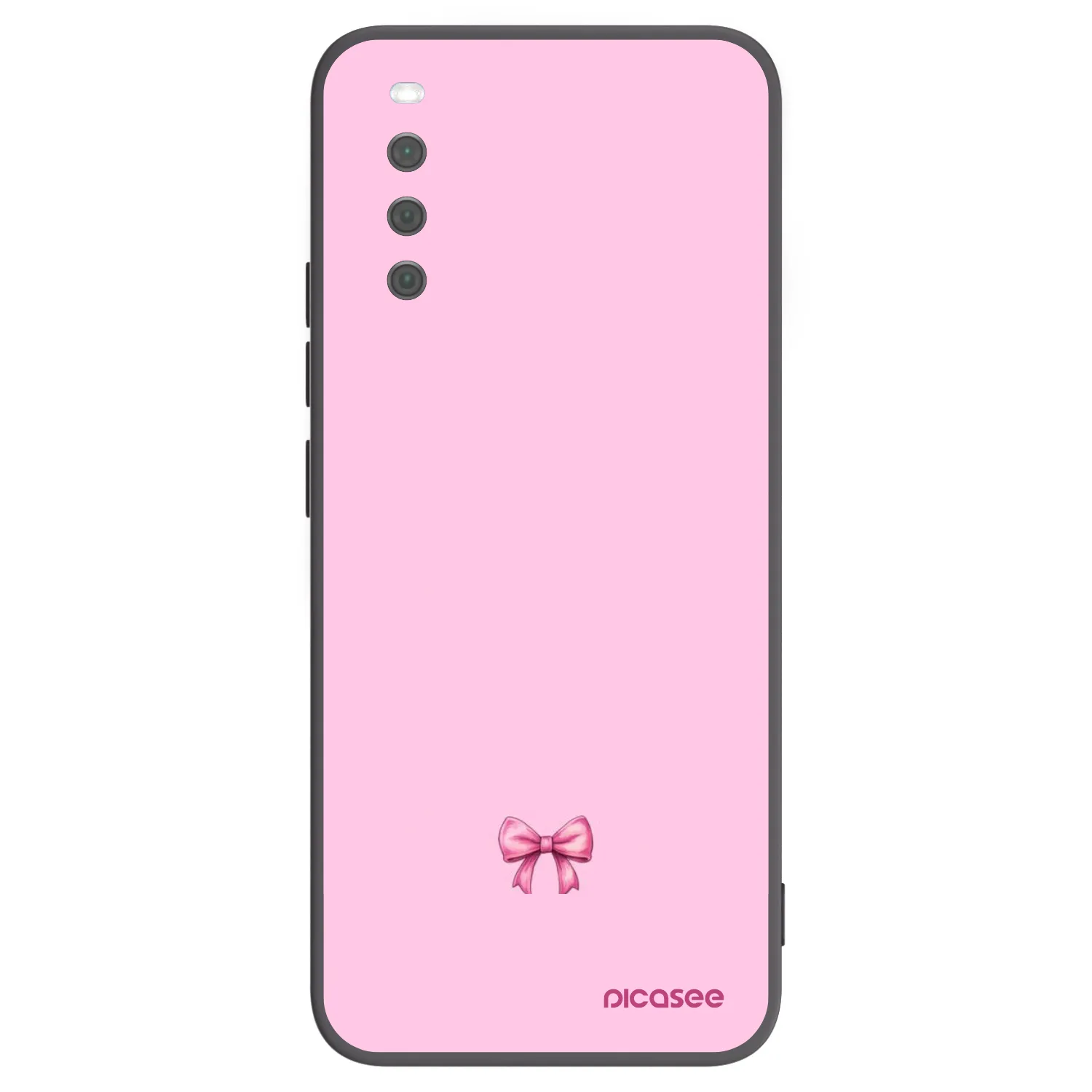 Picasee husă neagră din silicon pentru Sony Xperia 10 III - Blush bow