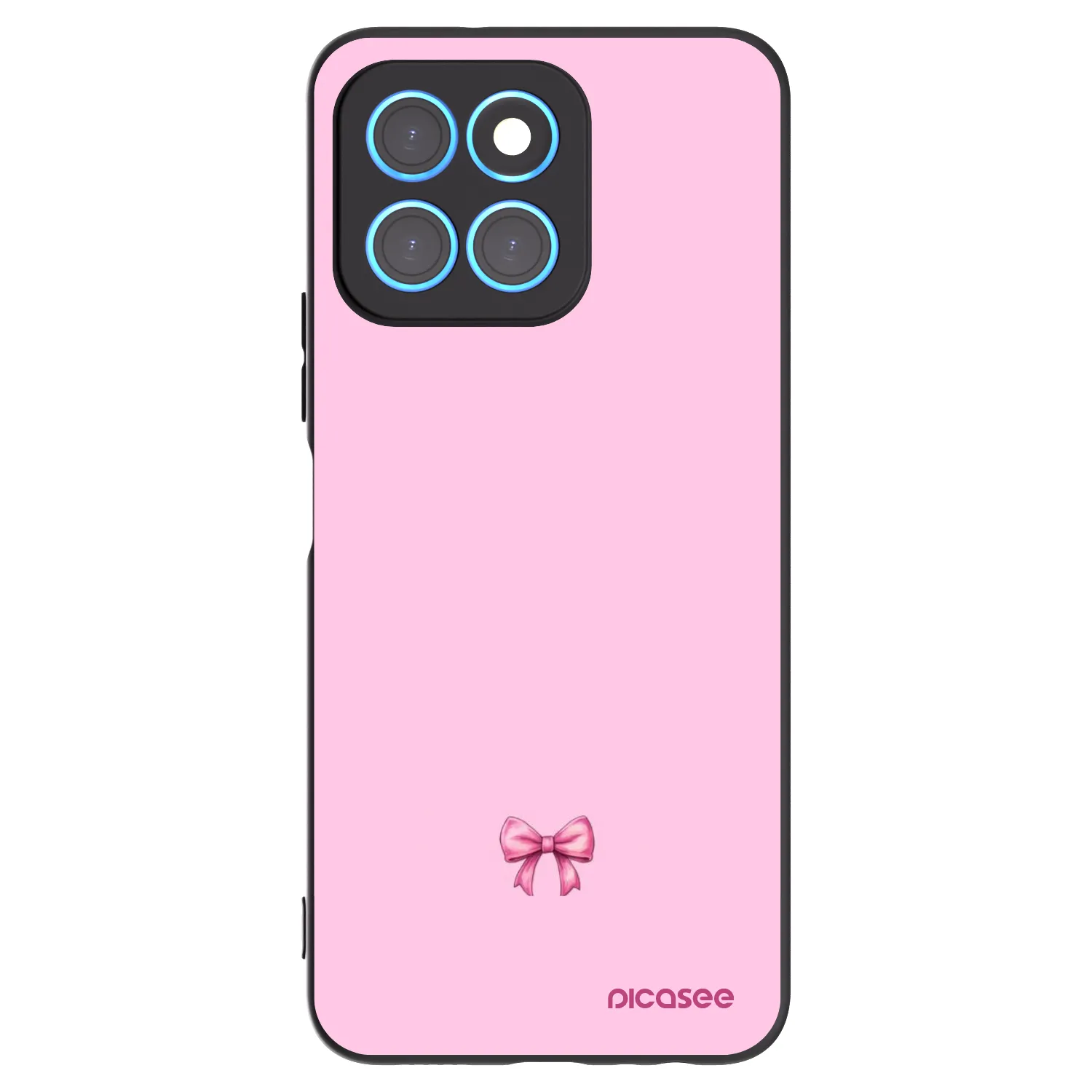 Picasee husă neagră din silicon pentru Honor X6 - Blush bow