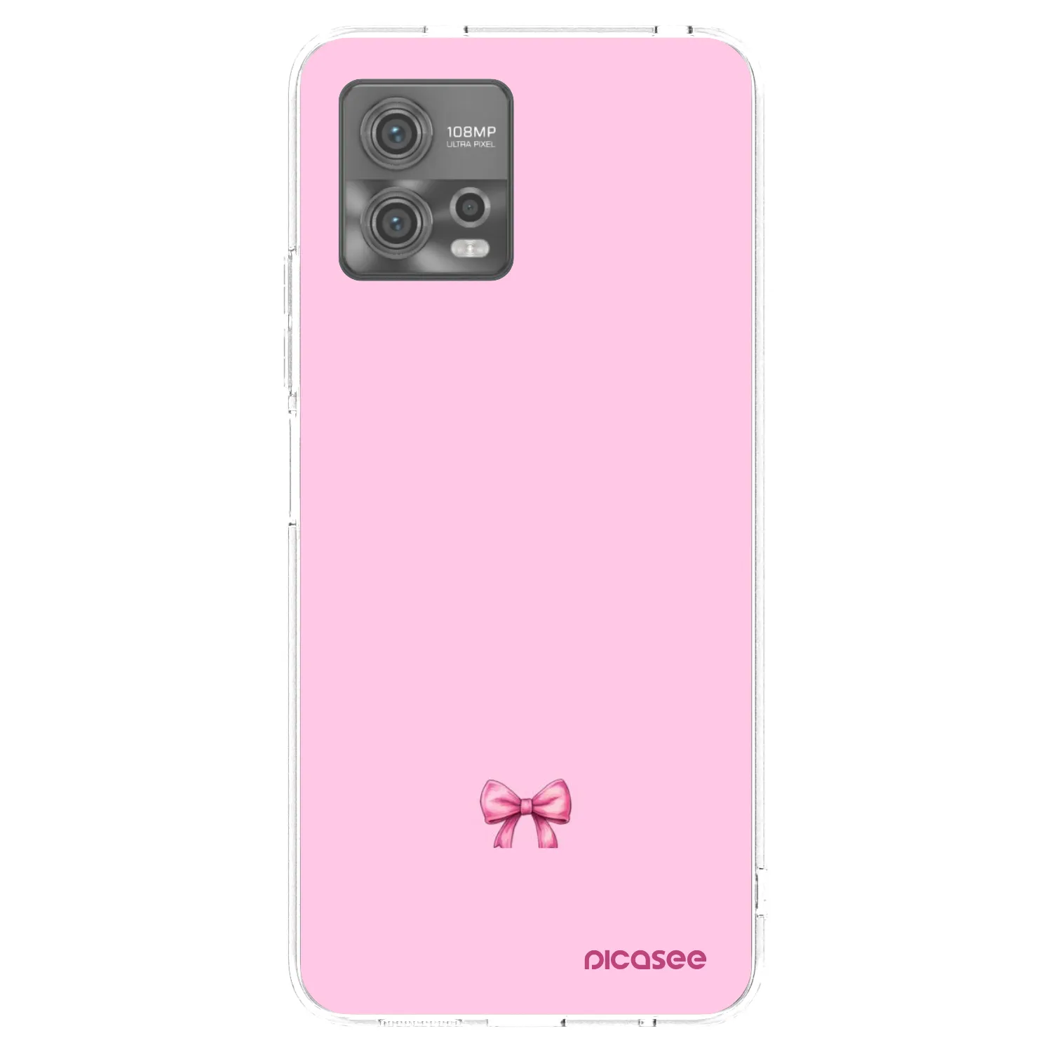 Picasee husă transparentă din silicon pentru Motorola Moto G72 - Blush bow