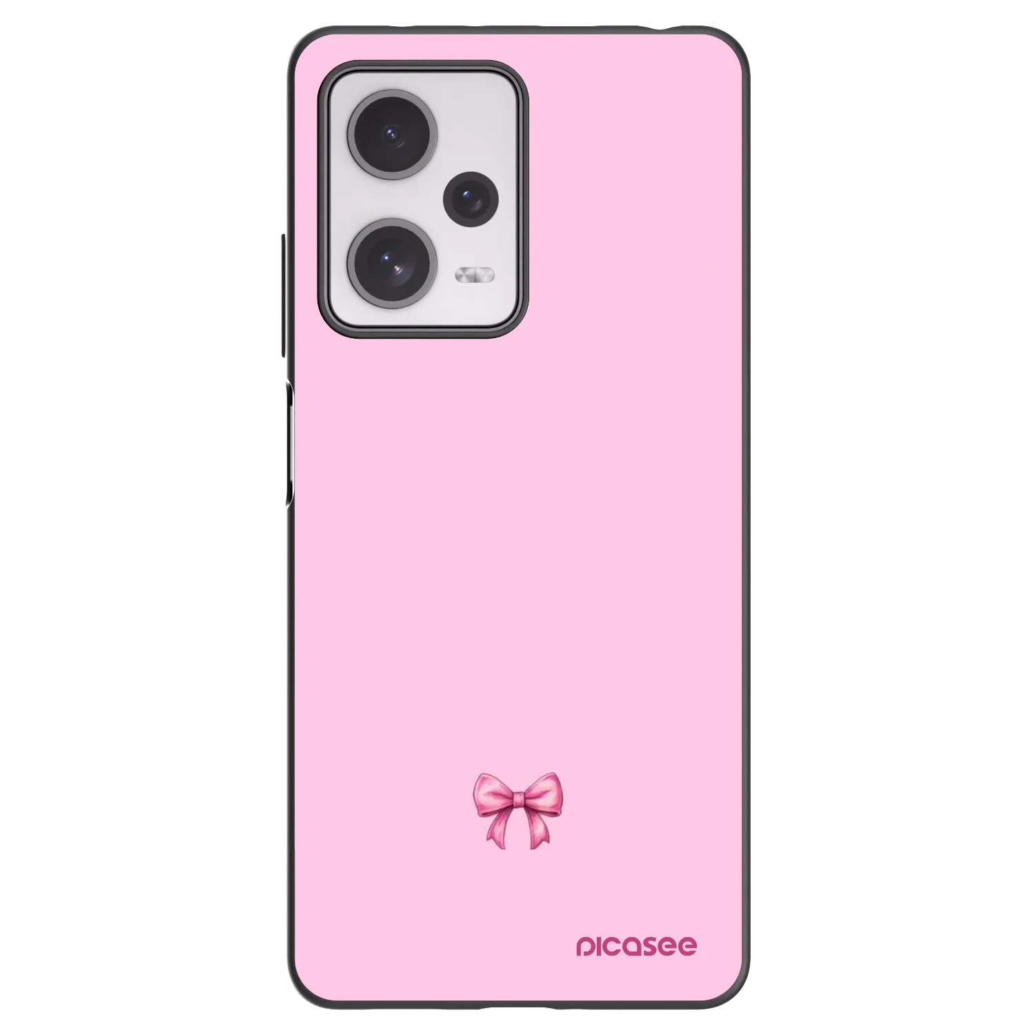 Picasee husă neagră din silicon pentru Xiaomi Redmi Note 12 Pro+ 5G - Blush bow