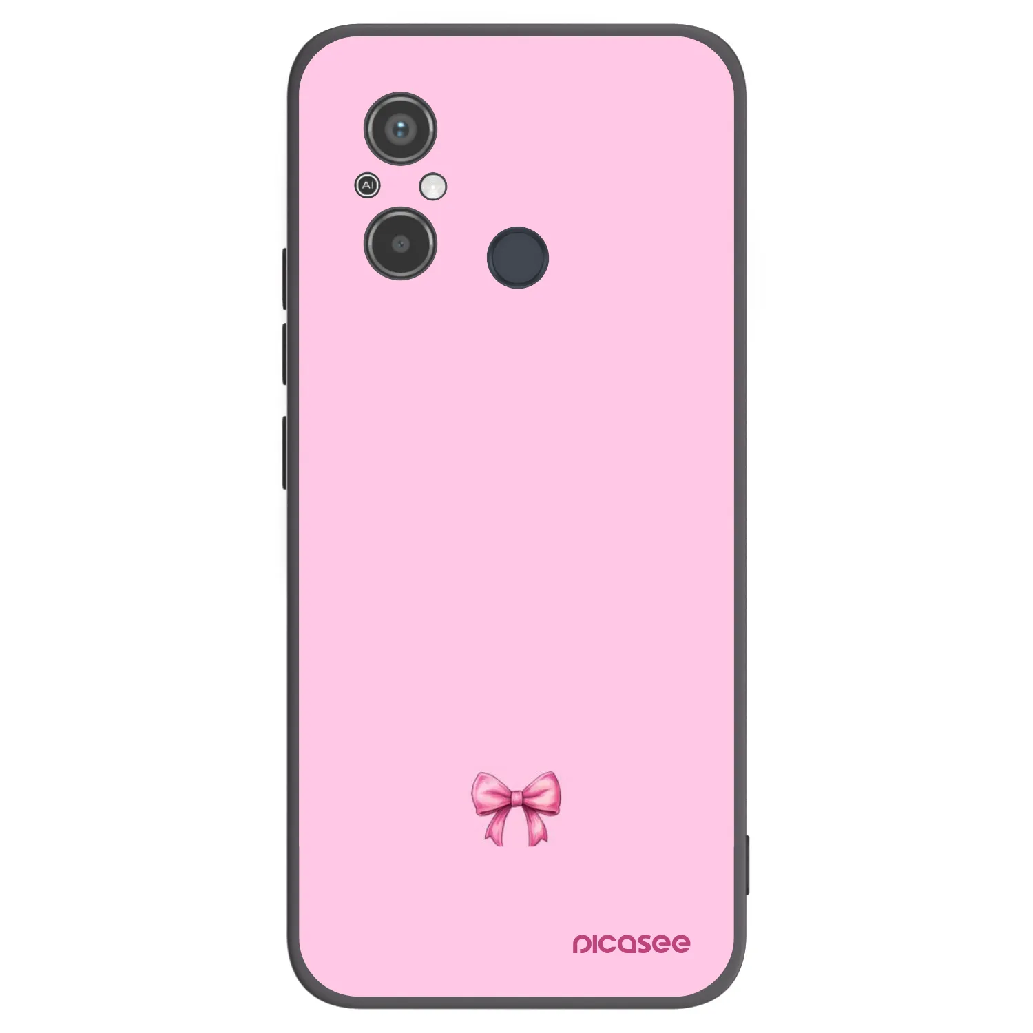 Picasee husă neagră din silicon pentru Xiaomi Redmi 12C - Blush bow