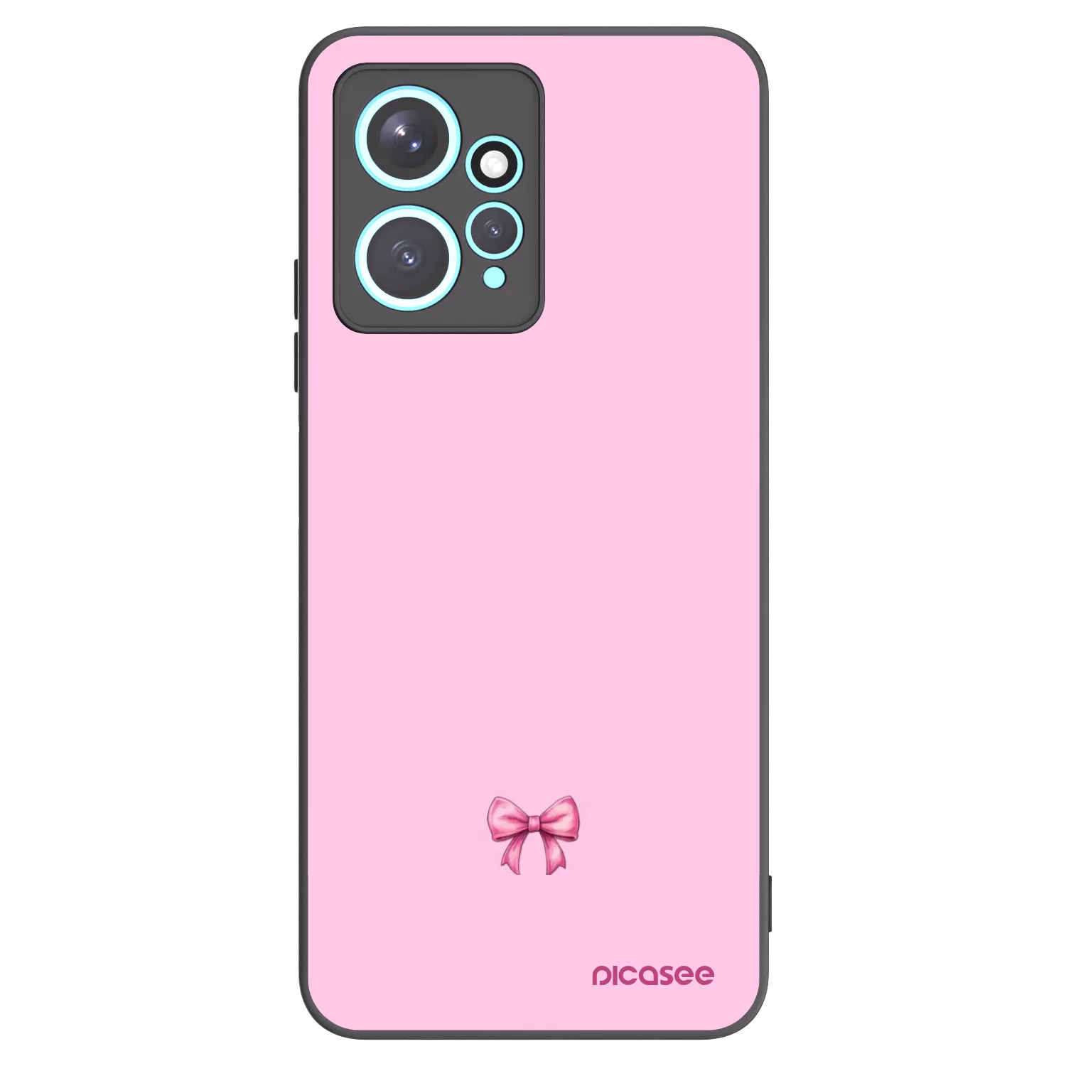 Picasee husă neagră din silicon pentru Xiaomi Redmi Note 12 4G - Blush bow