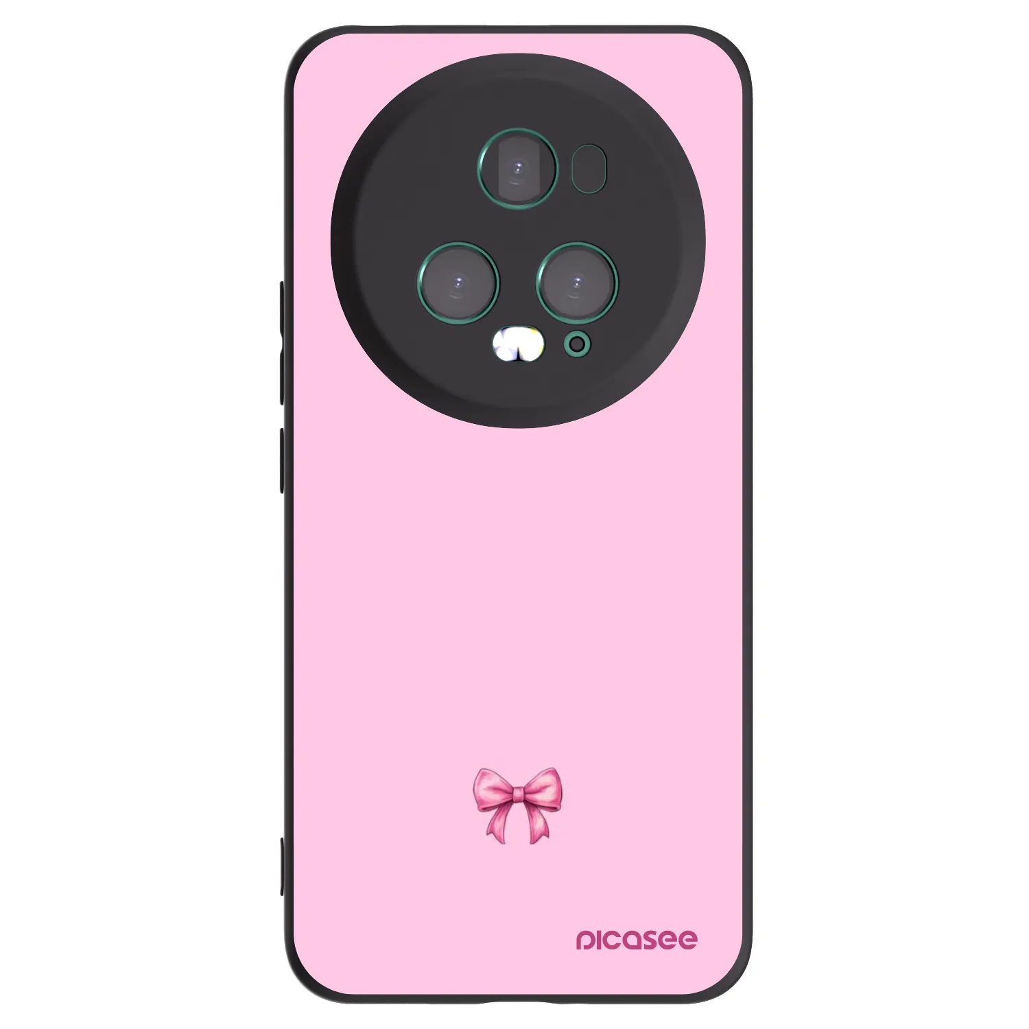 Picasee husă neagră din silicon pentru Honor Magic5 Pro - Blush bow