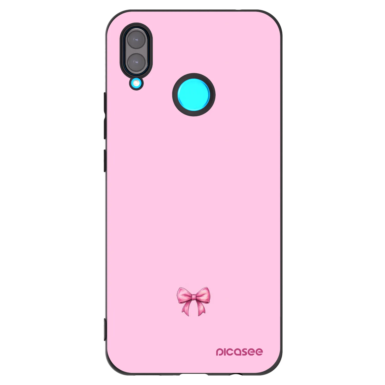 Picasee husă neagră din silicon pentru Huawei Nova 3 - Blush bow