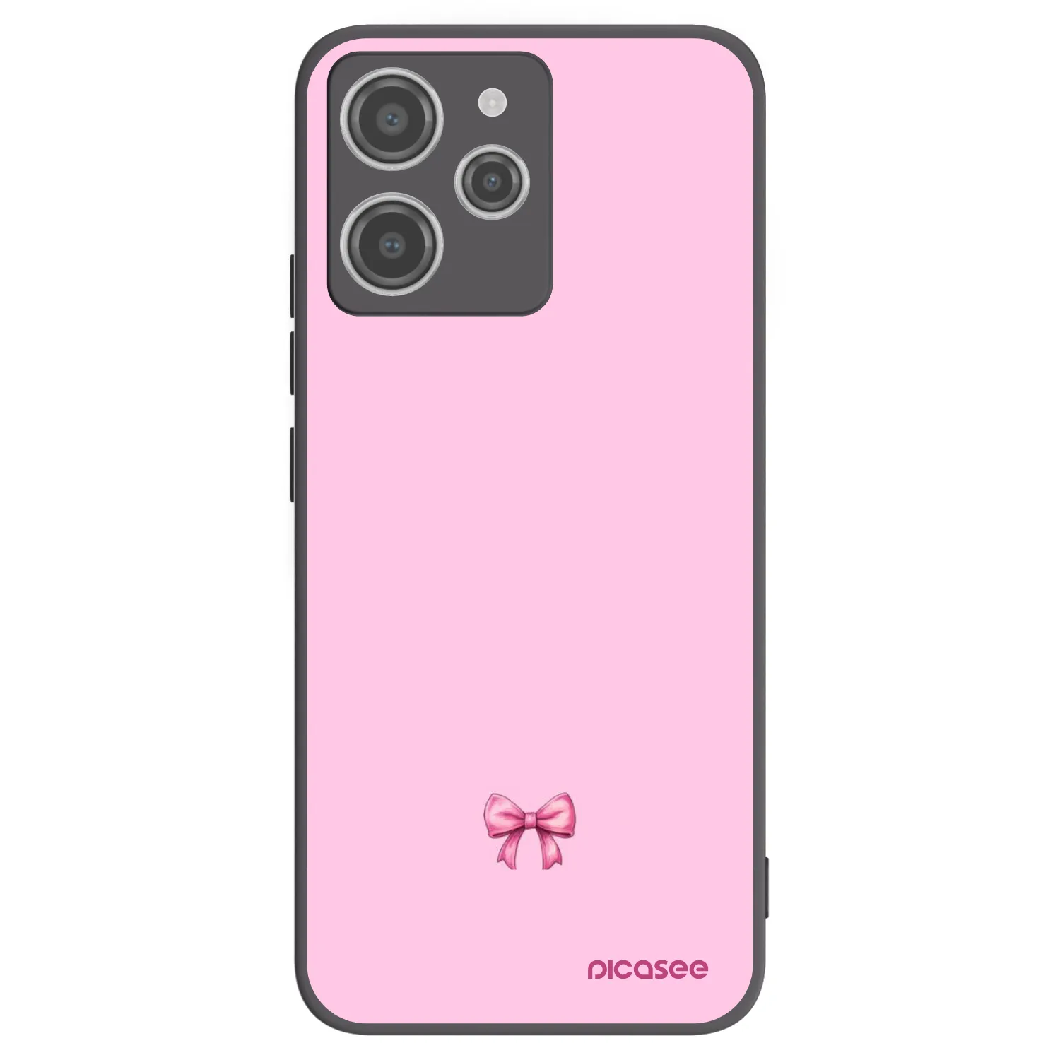 Picasee husă neagră din silicon pentru Xiaomi Redmi 12 4G - Blush bow