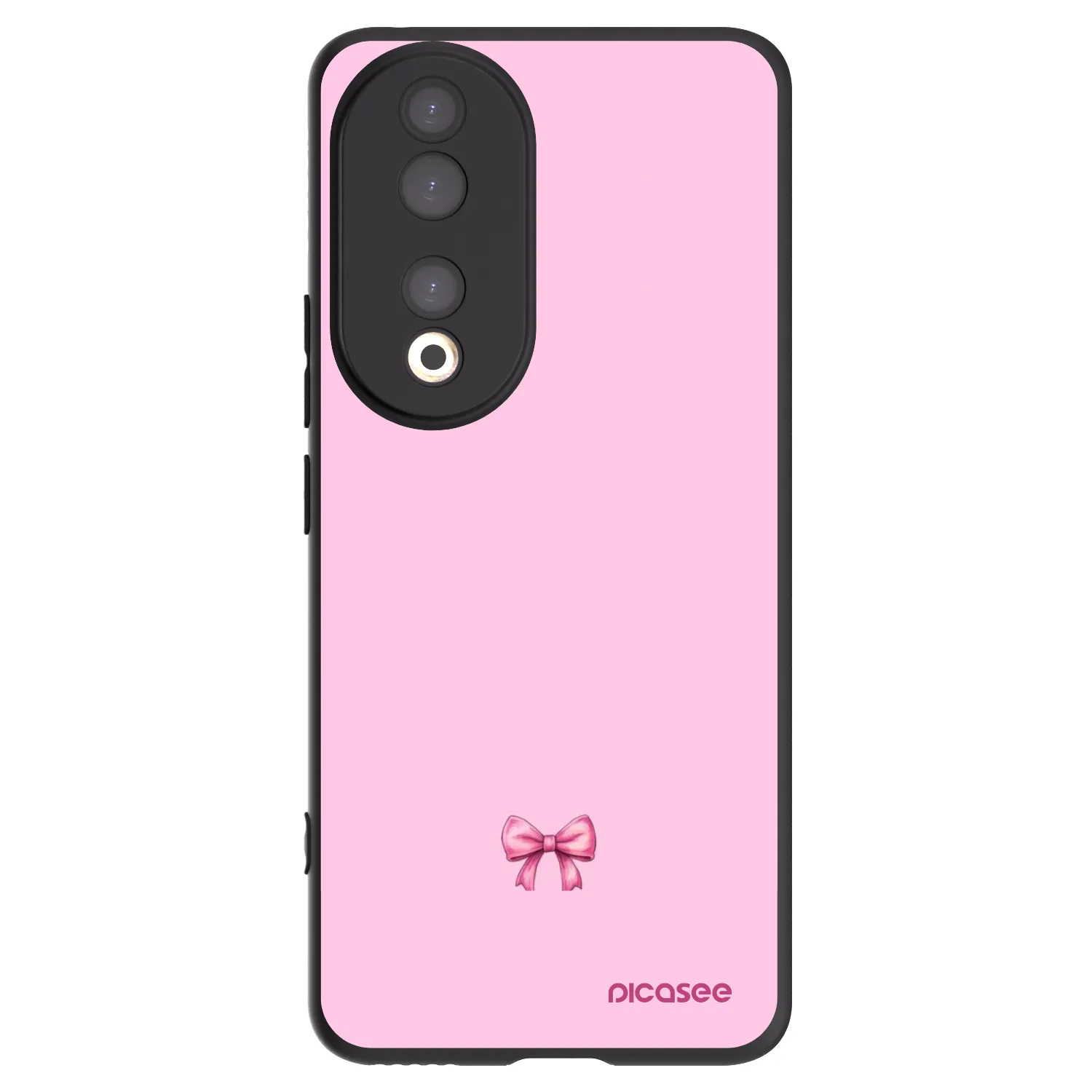 Picasee husă neagră din silicon pentru Honor 90 5G - Blush bow
