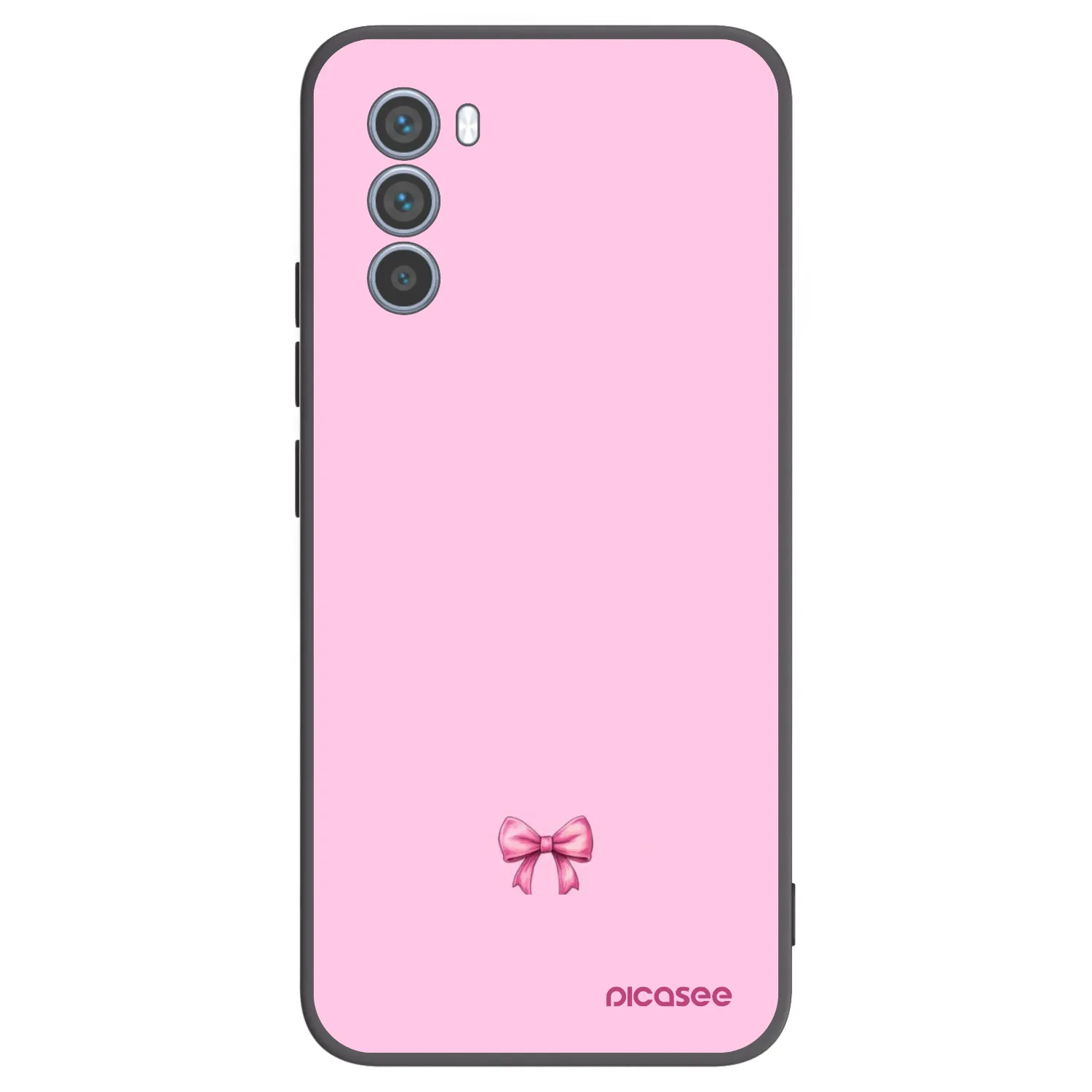 Picasee husă neagră din silicon pentru Motorola Moto G62 - Blush bow