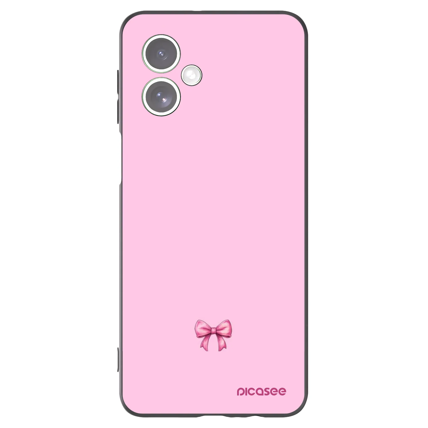 Picasee husă neagră din silicon pentru Motorola Moto G54 5G - Blush bow