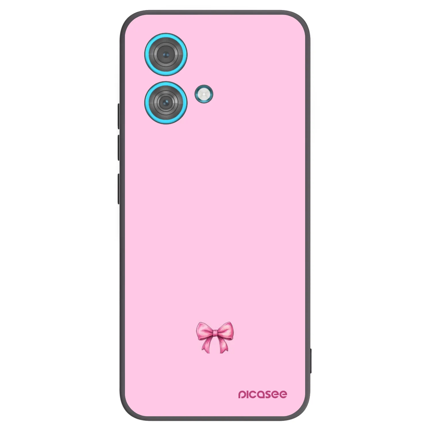 Picasee husă neagră din silicon pentru Motorola Edge 40 Neo - Blush bow