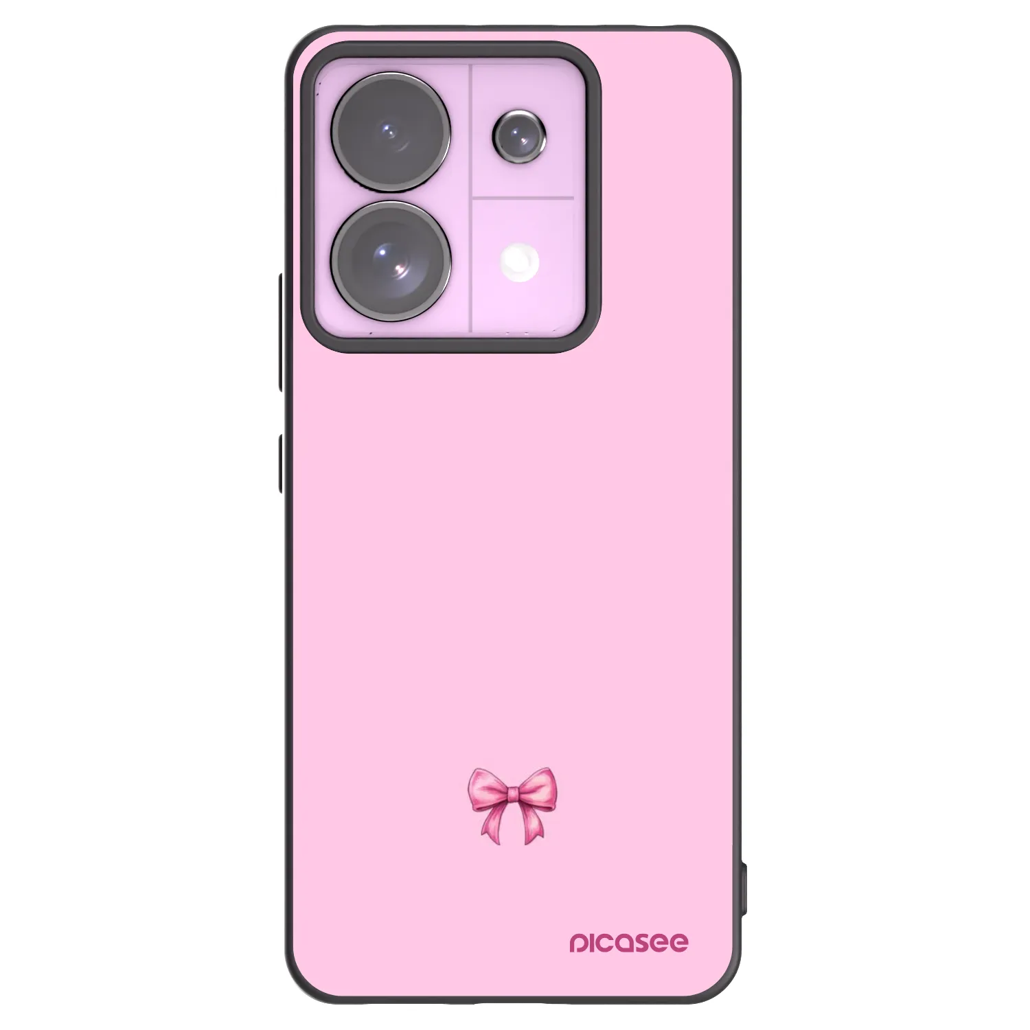 Picasee husă neagră din silicon pentru Xiaomi Redmi Note 13 Pro 5G - Blush bow
