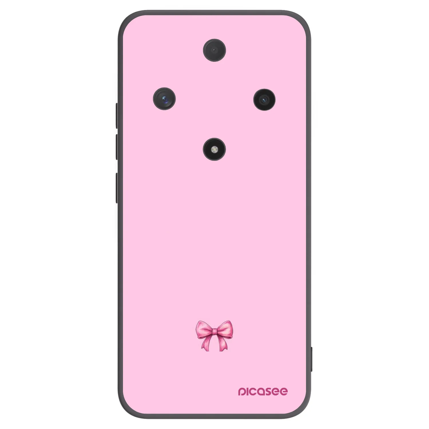 Picasee husă neagră din silicon pentru Honor Magic6 Lite 5G - Blush bow