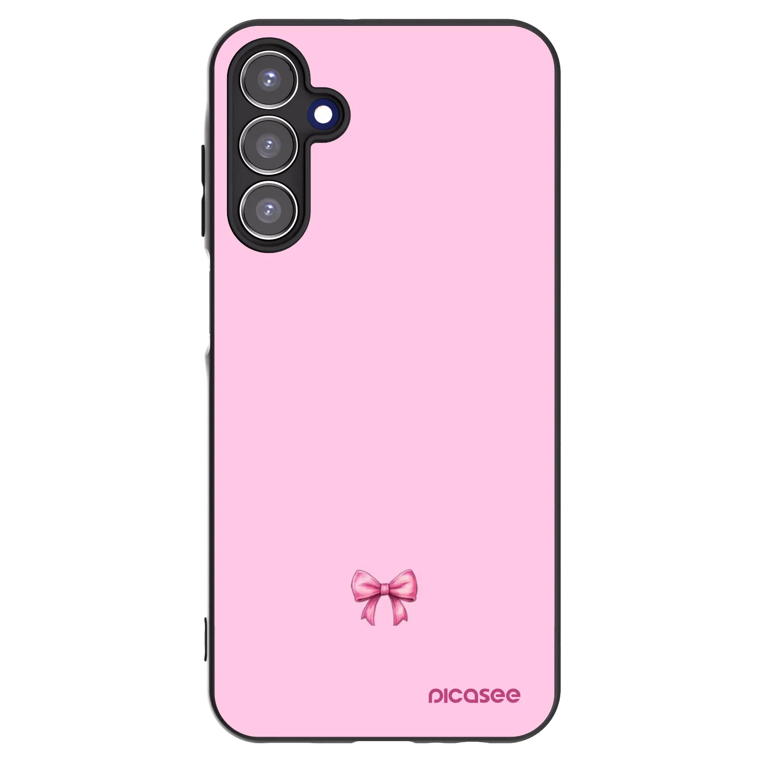 Picasee husă neagră din silicon pentru Samsung Galaxy A15 A156B 5G - Blush bow