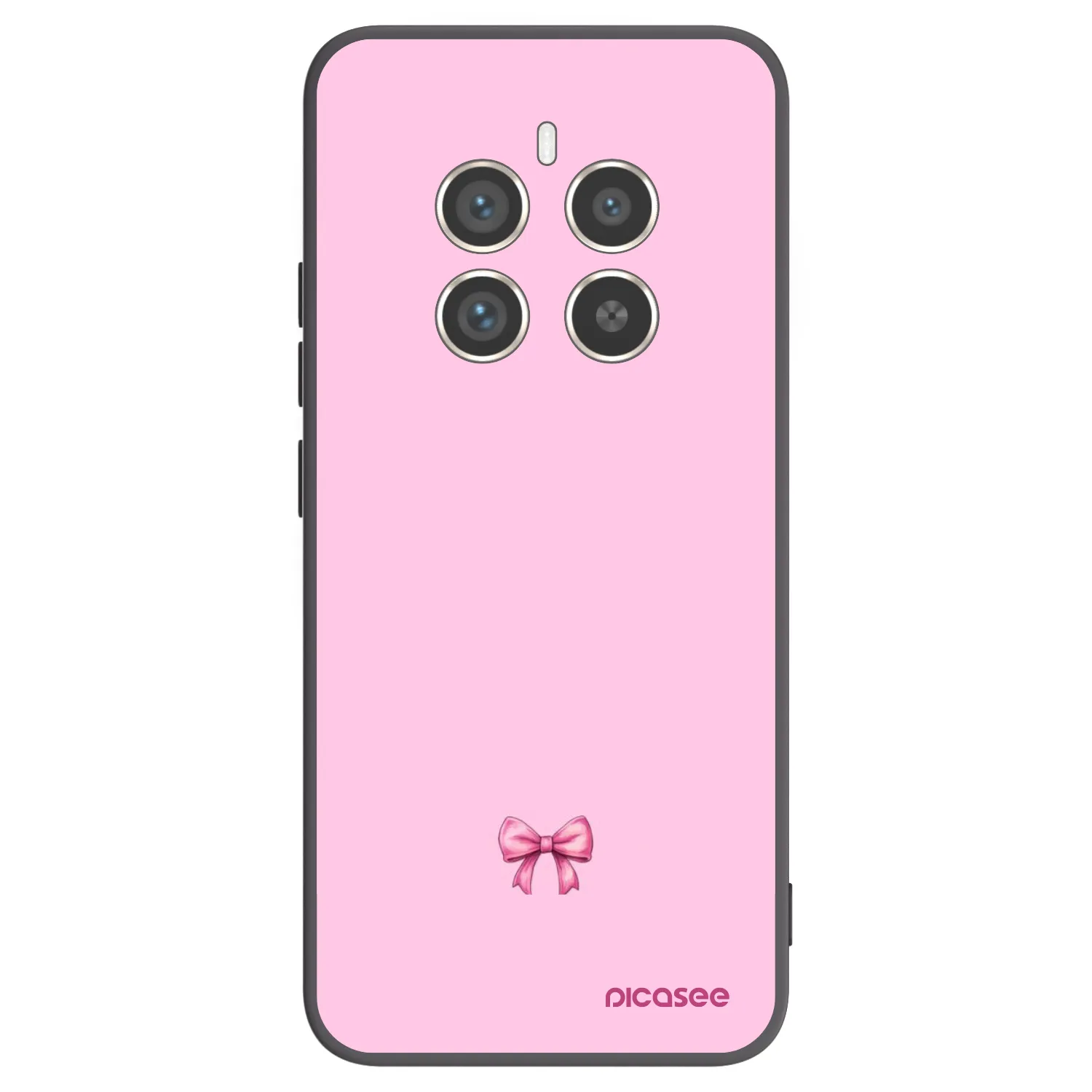 Picasee husă neagră din silicon pentru Realme 12 Pro 5G - Blush bow