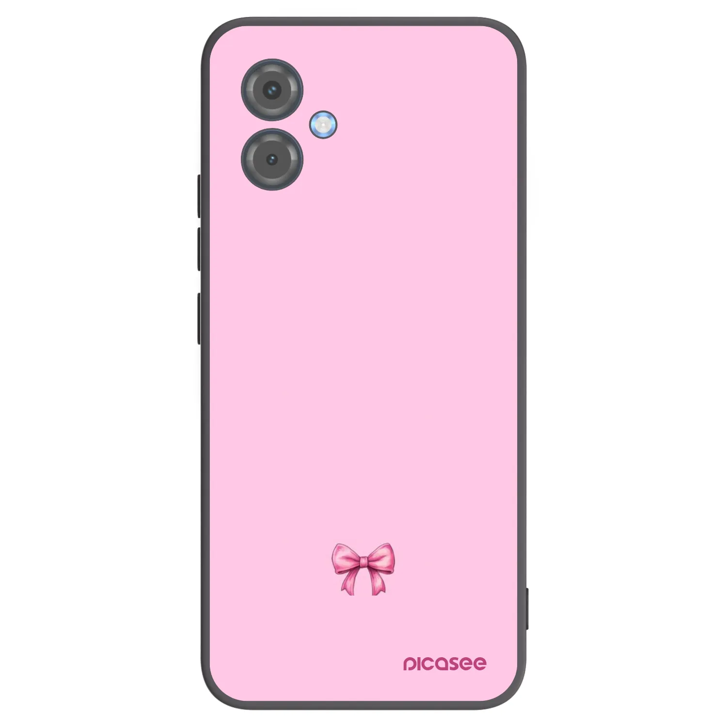 Picasee husă neagră din silicon pentru Motorola Moto G14 - Blush bow