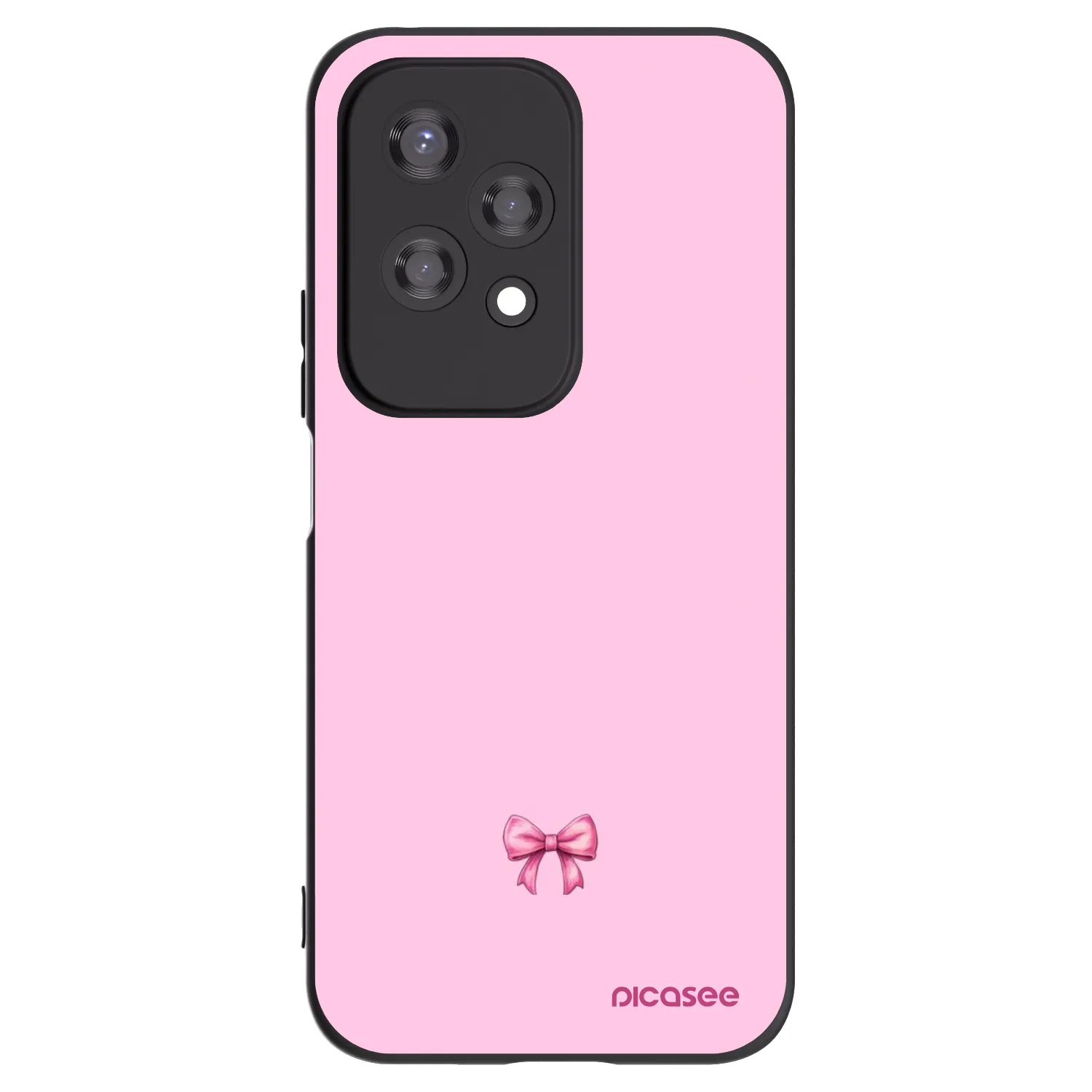 Picasee husă neagră din silicon pentru Honor 200 Lite - Blush bow