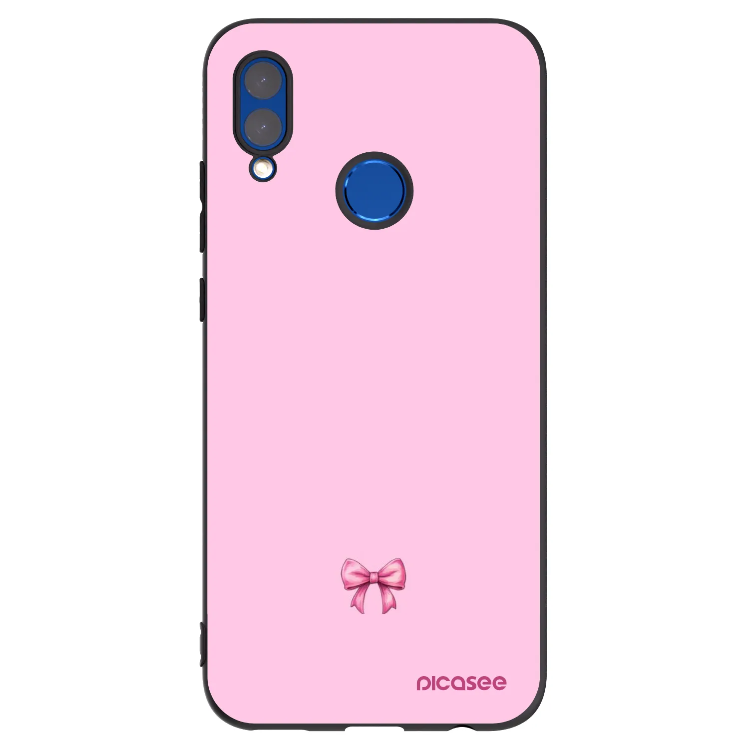 Picasee husă neagră din silicon pentru Honor 10 Lite - Blush bow