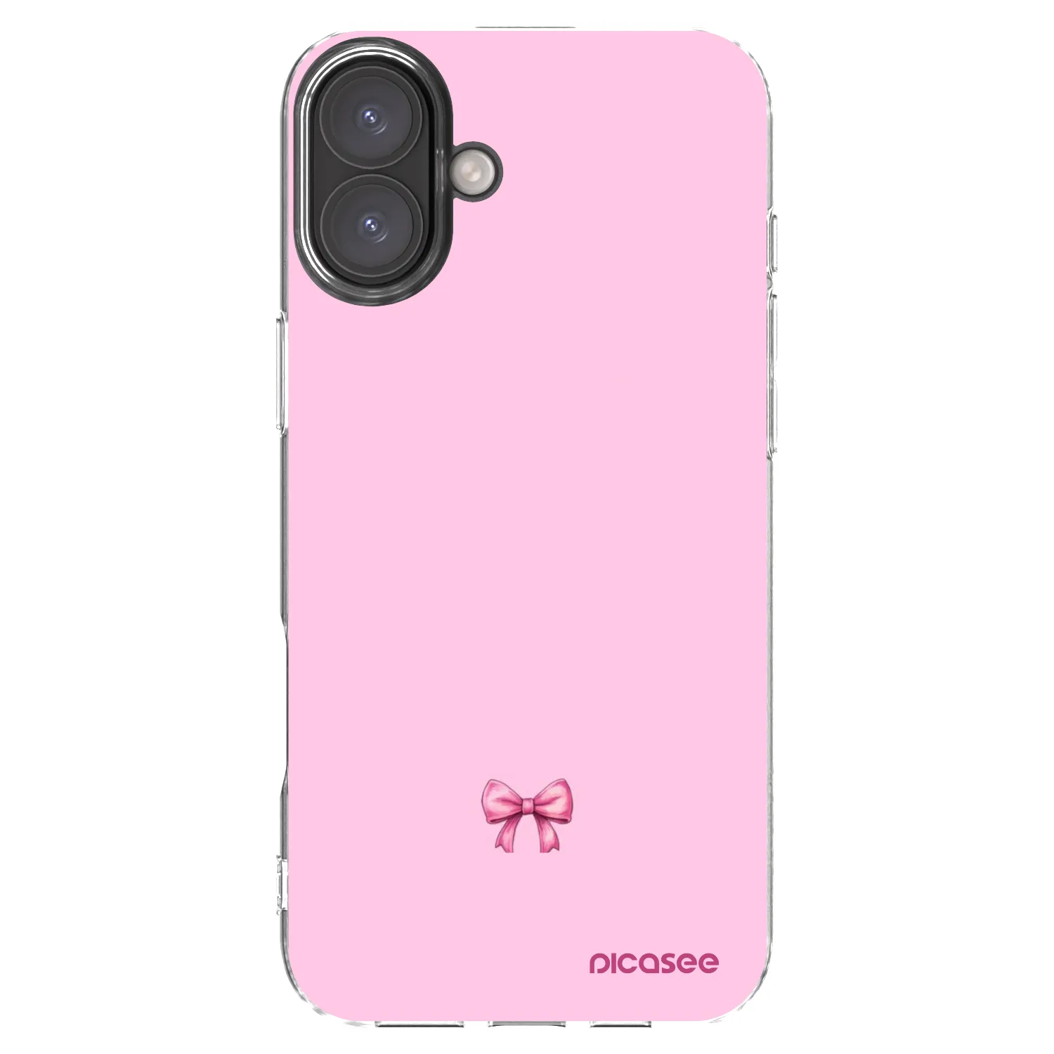 Picasee husă transparentă din silicon pentru Apple iPhone 16 Plus - Blush bow