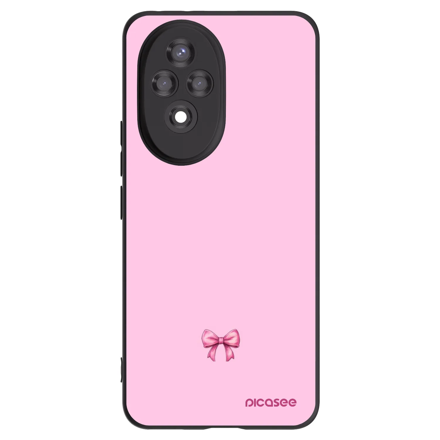 Picasee husă neagră din silicon pentru Honor 200 5G - Blush bow