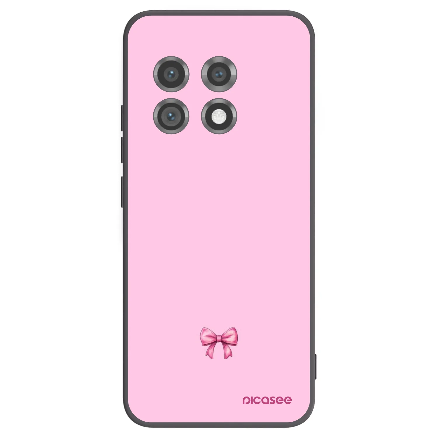Picasee husă neagră din silicon pentru OnePlus 11 5G - Blush bow