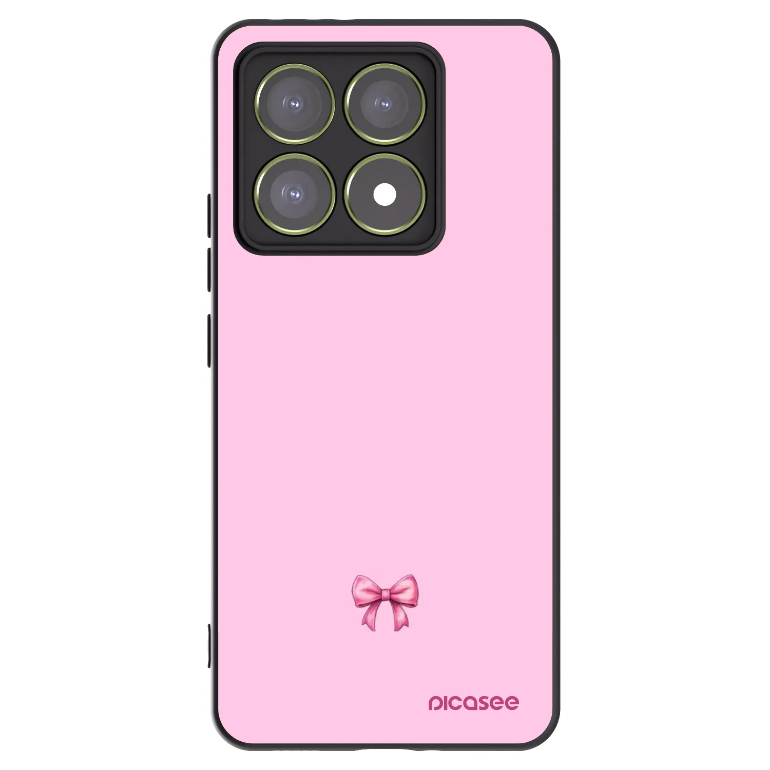 Picasee husă neagră din silicon pentru Xiaomi 14T - Blush bow