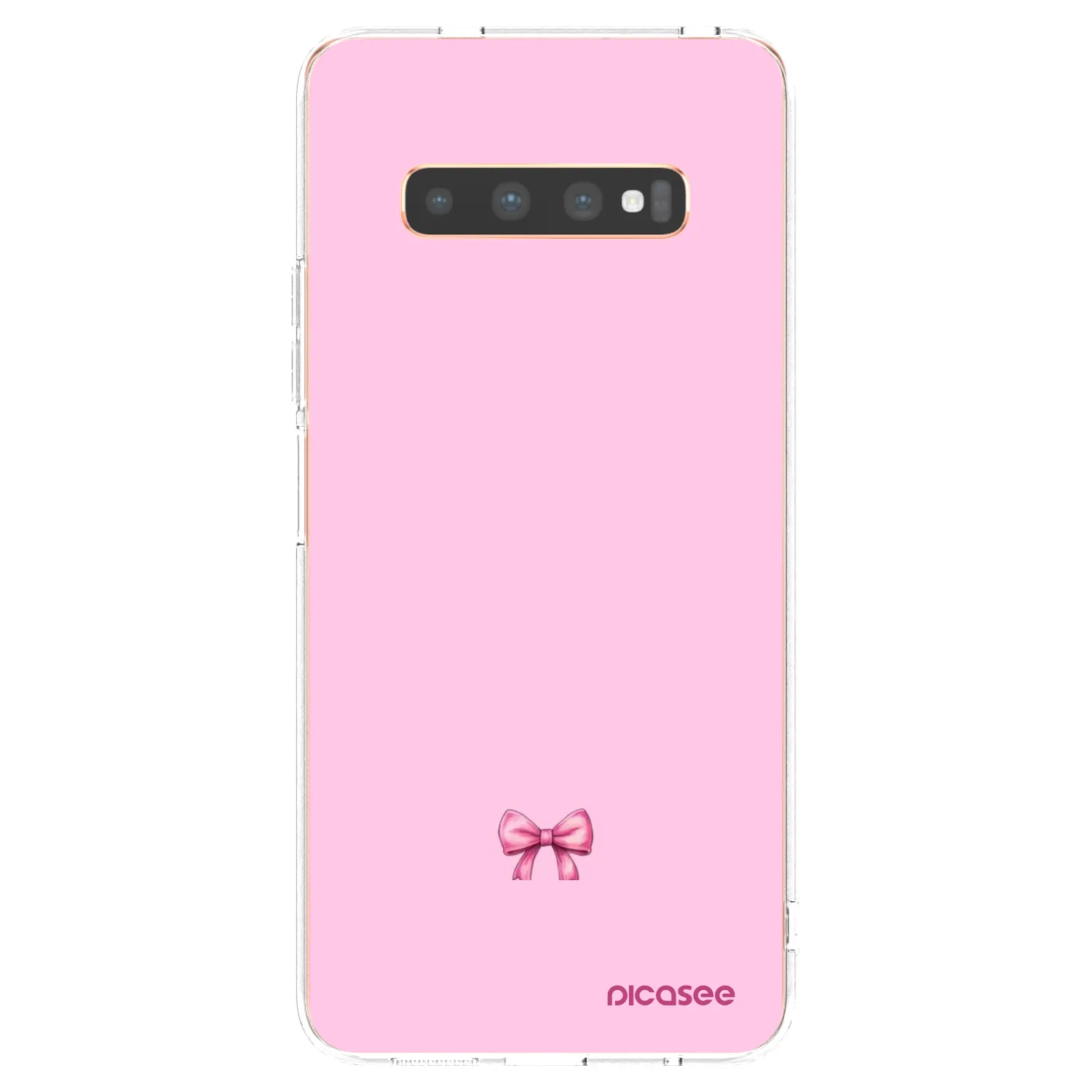 Picasee husă transparentă din silicon pentru Samsung Galaxy S10 Plus G975 - Blush bow