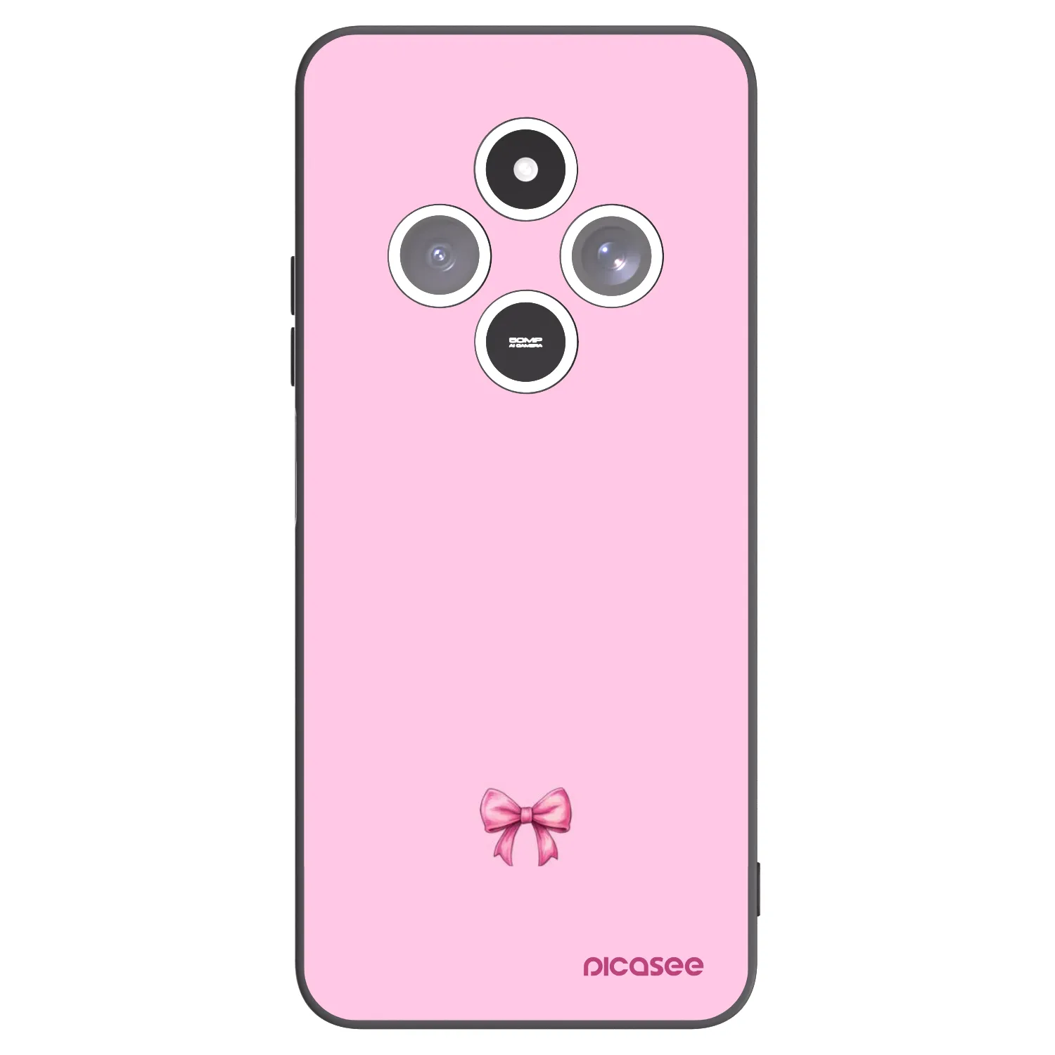 Picasee husă neagră din silicon pentru Xiaomi Redmi 14C - Blush bow