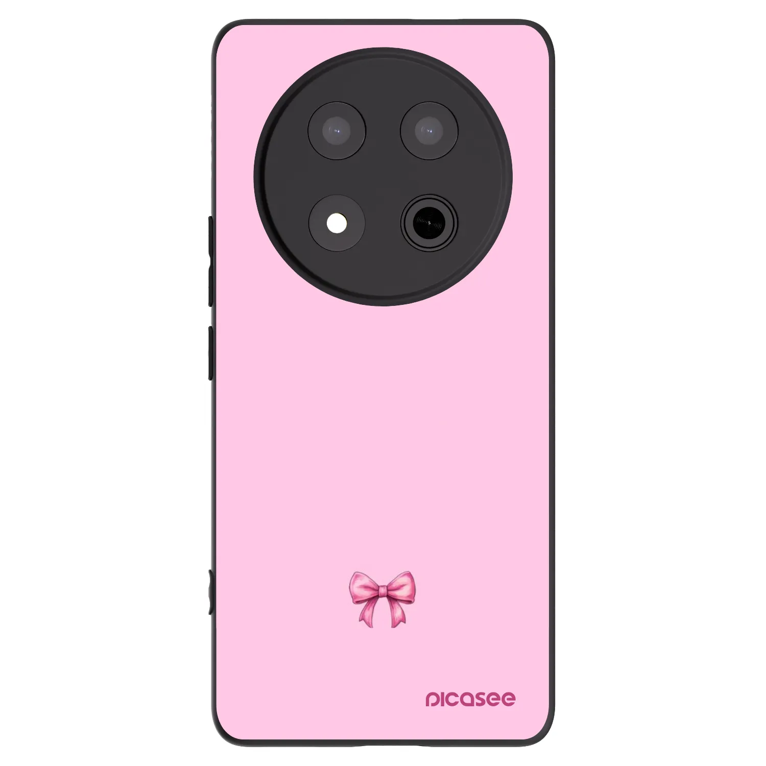 Picasee husă neagră din silicon pentru Honor Magic7 Lite 5G - Blush bow