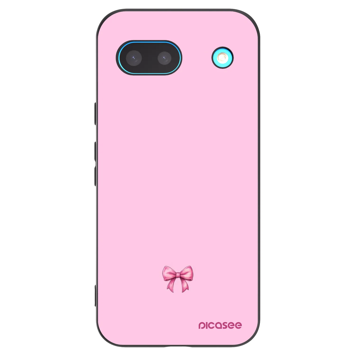 Picasee husă neagră din silicon pentru Google Pixel 8 - Blush bow