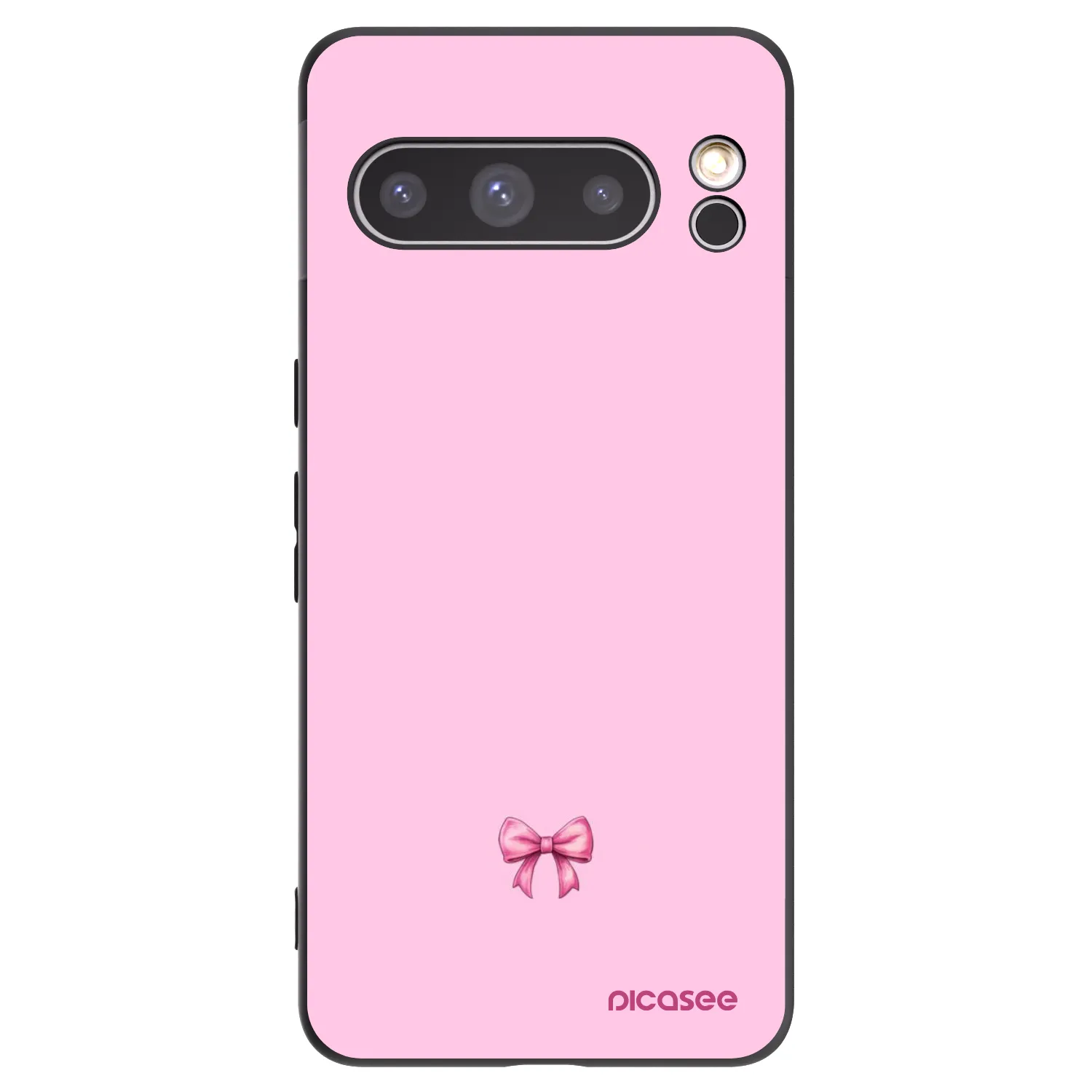 Picasee husă neagră din silicon pentru Google Pixel 8 Pro - Blush bow