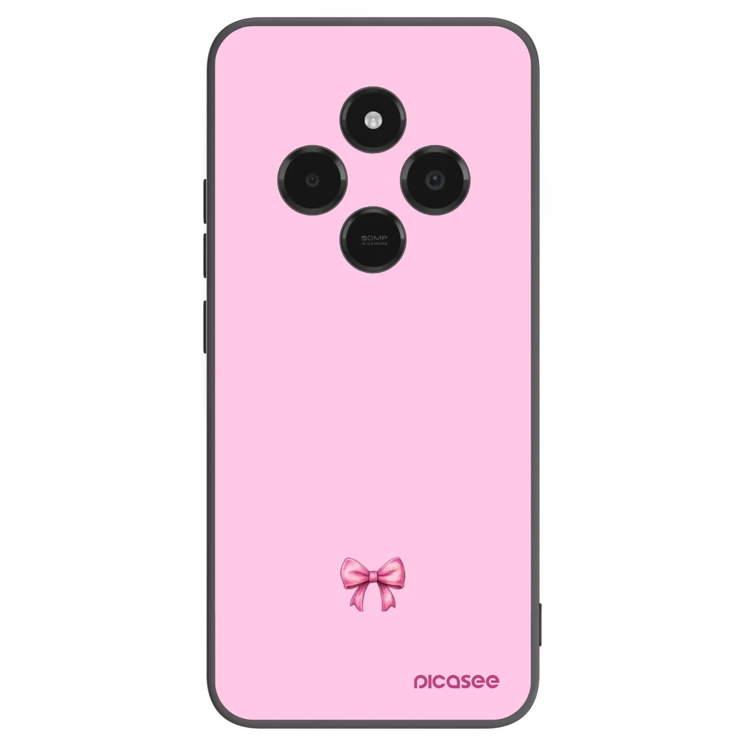Picasee husă neagră din silicon pentru Xiaomi Poco C75 - Blush bow