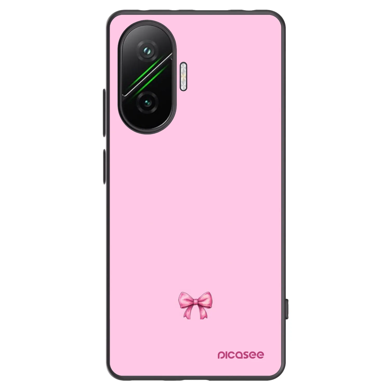 Picasee husă neagră din silicon pentru Xiaomi Poco F7 Pro 5G - Blush bow