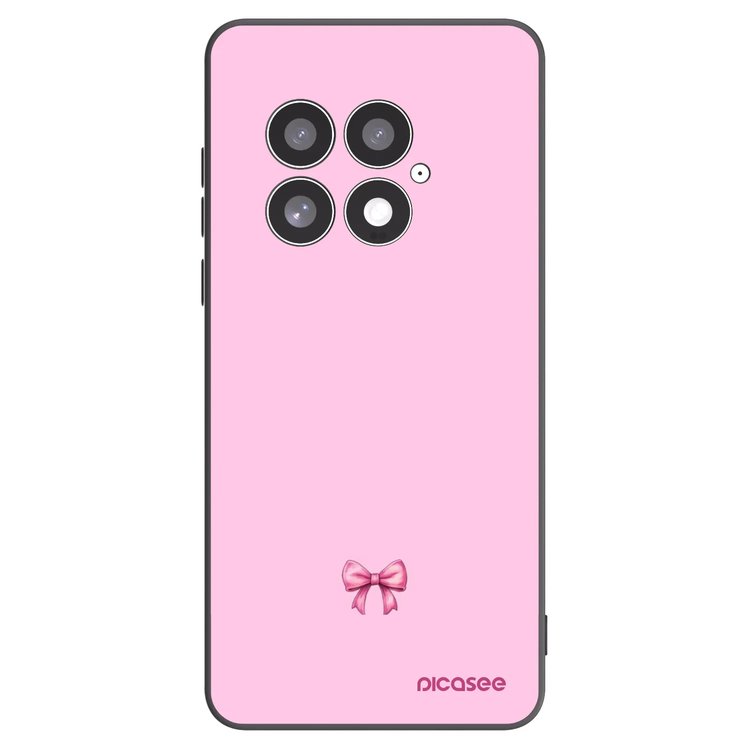 Picasee husă neagră din silicon pentru OnePlus 13 5G - Blush bow
