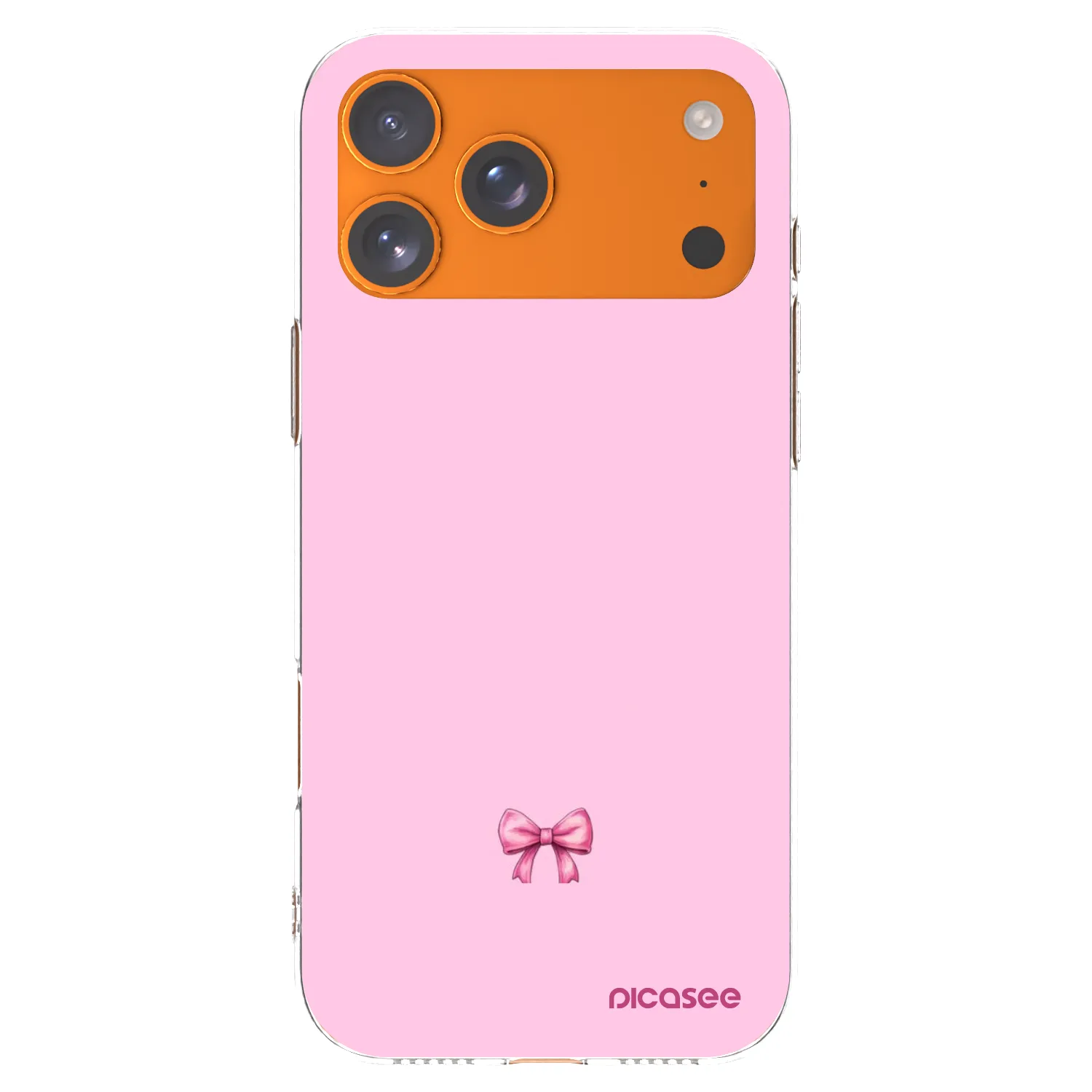 Picasee husă transparentă din silicon pentru Apple iPhone 17 Pro Max - Blush bow
